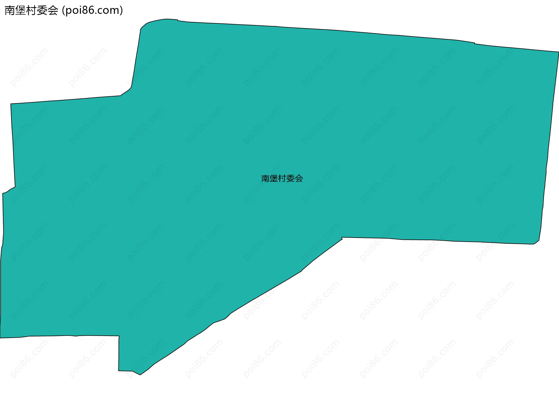南堡村委会边界地图