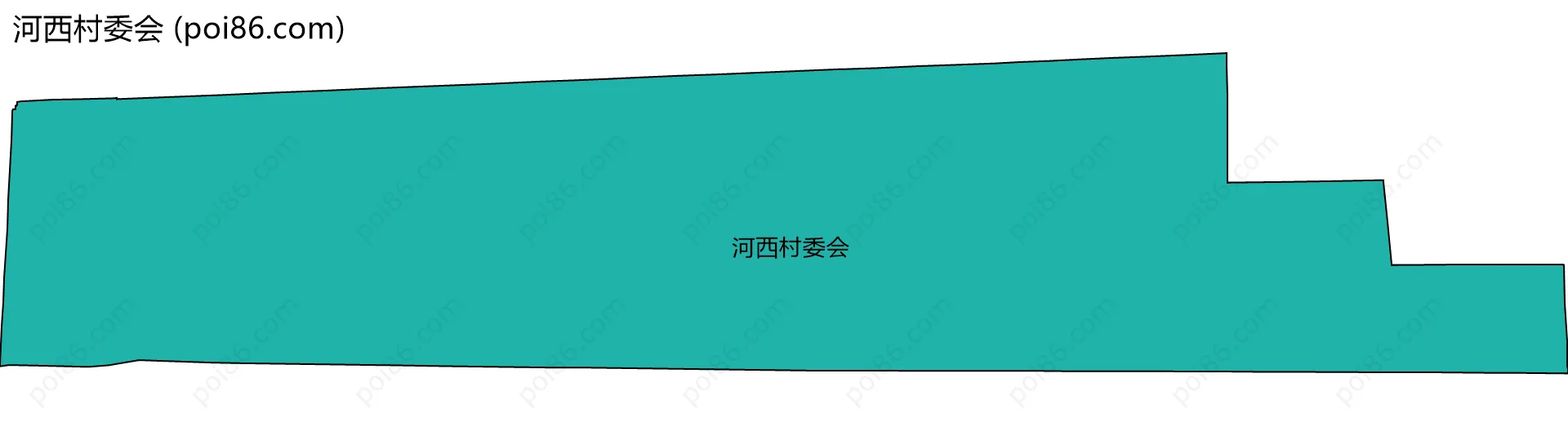 河西村委会边界地图