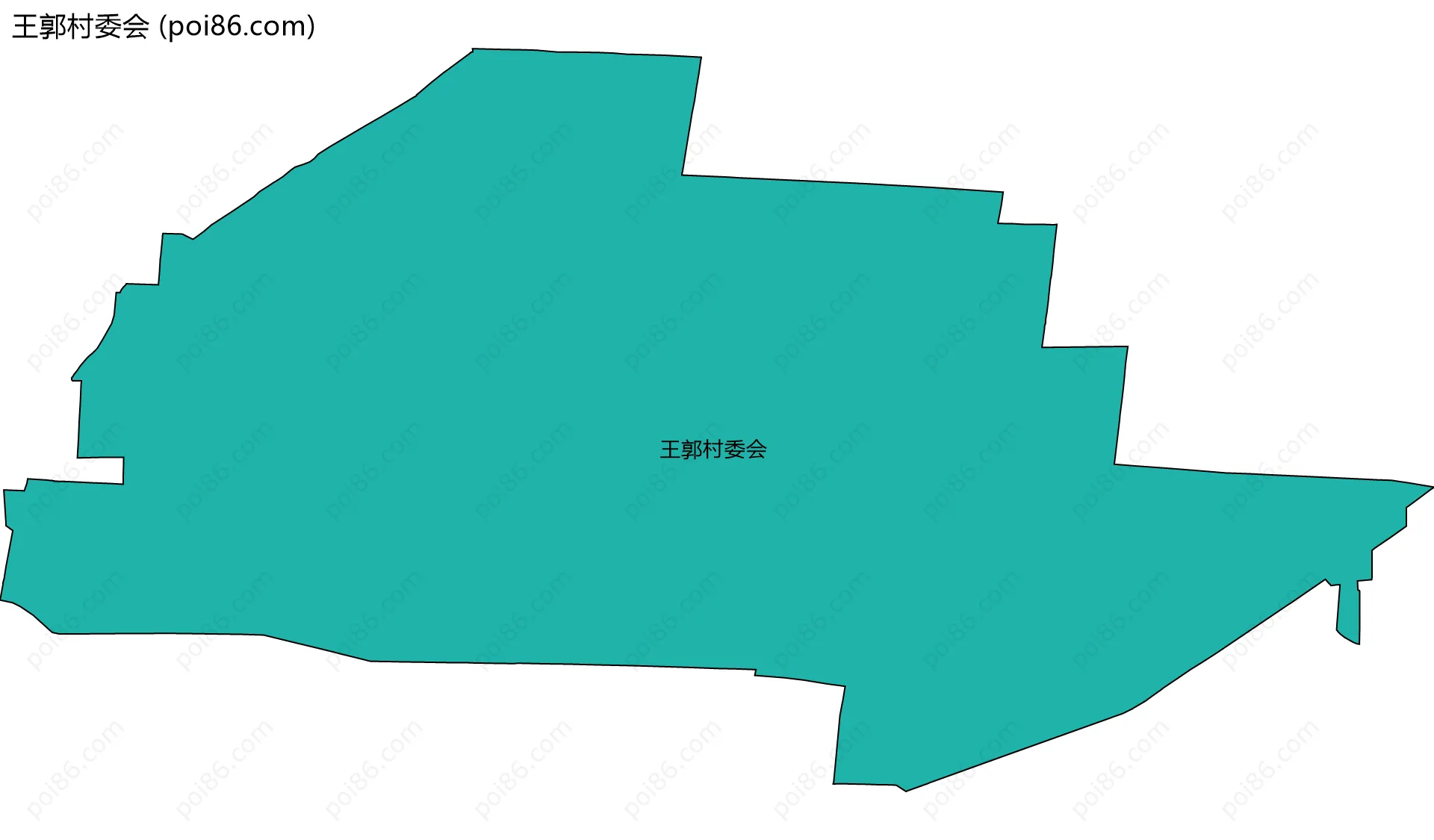 王郭村委会边界地图