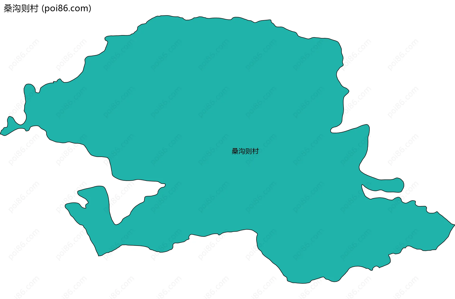 桑沟则村边界地图