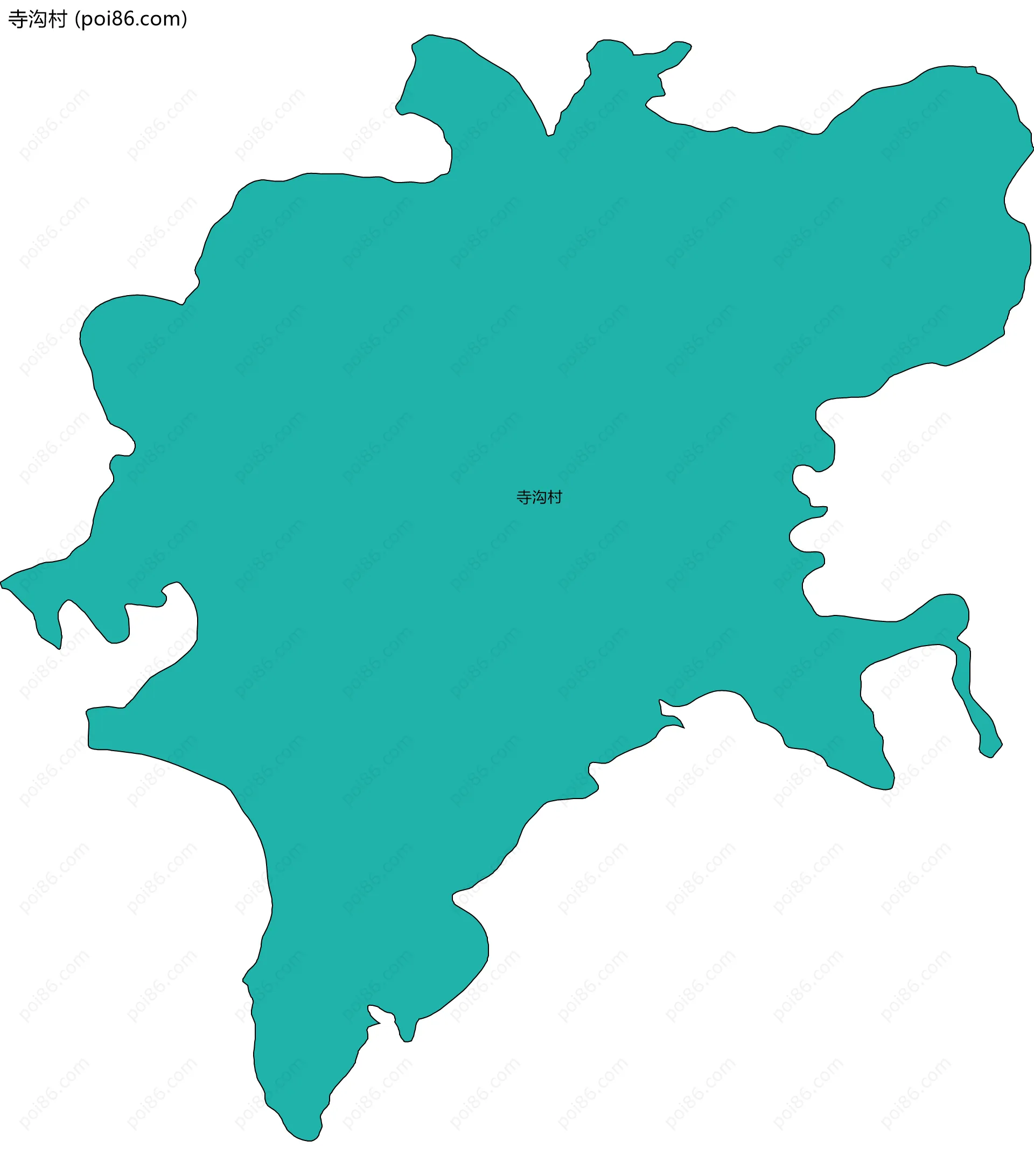 寺沟村边界地图