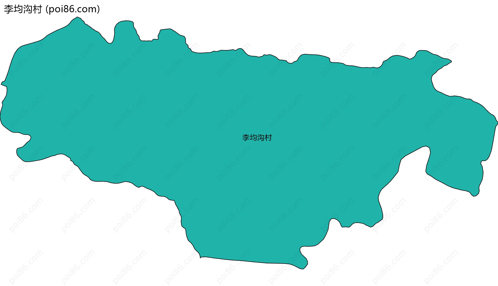 李均沟村边界地图