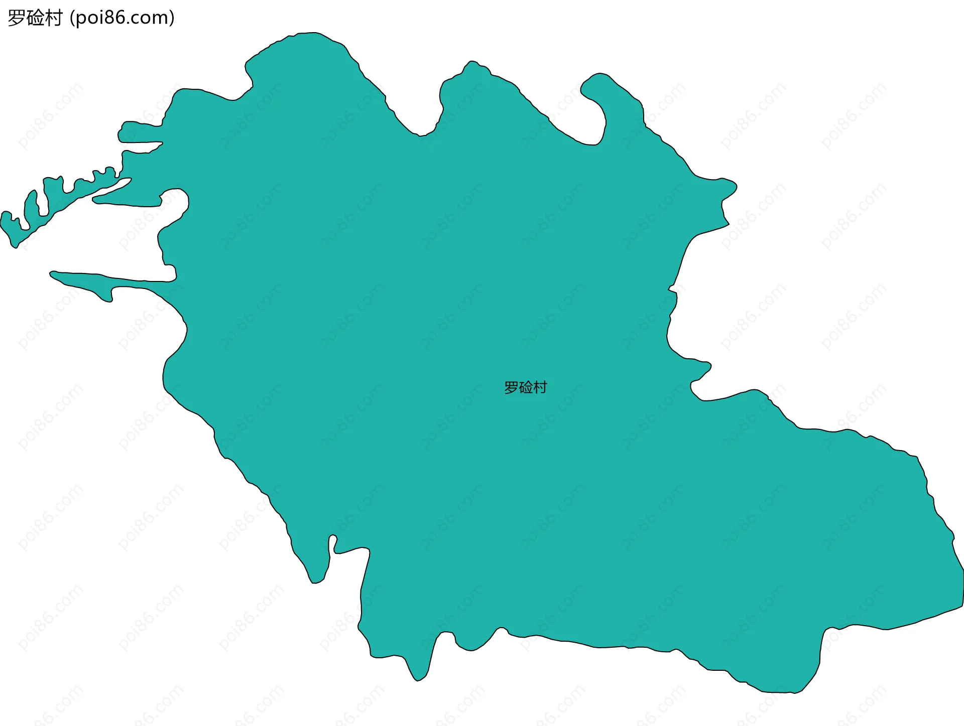 罗硷村边界地图