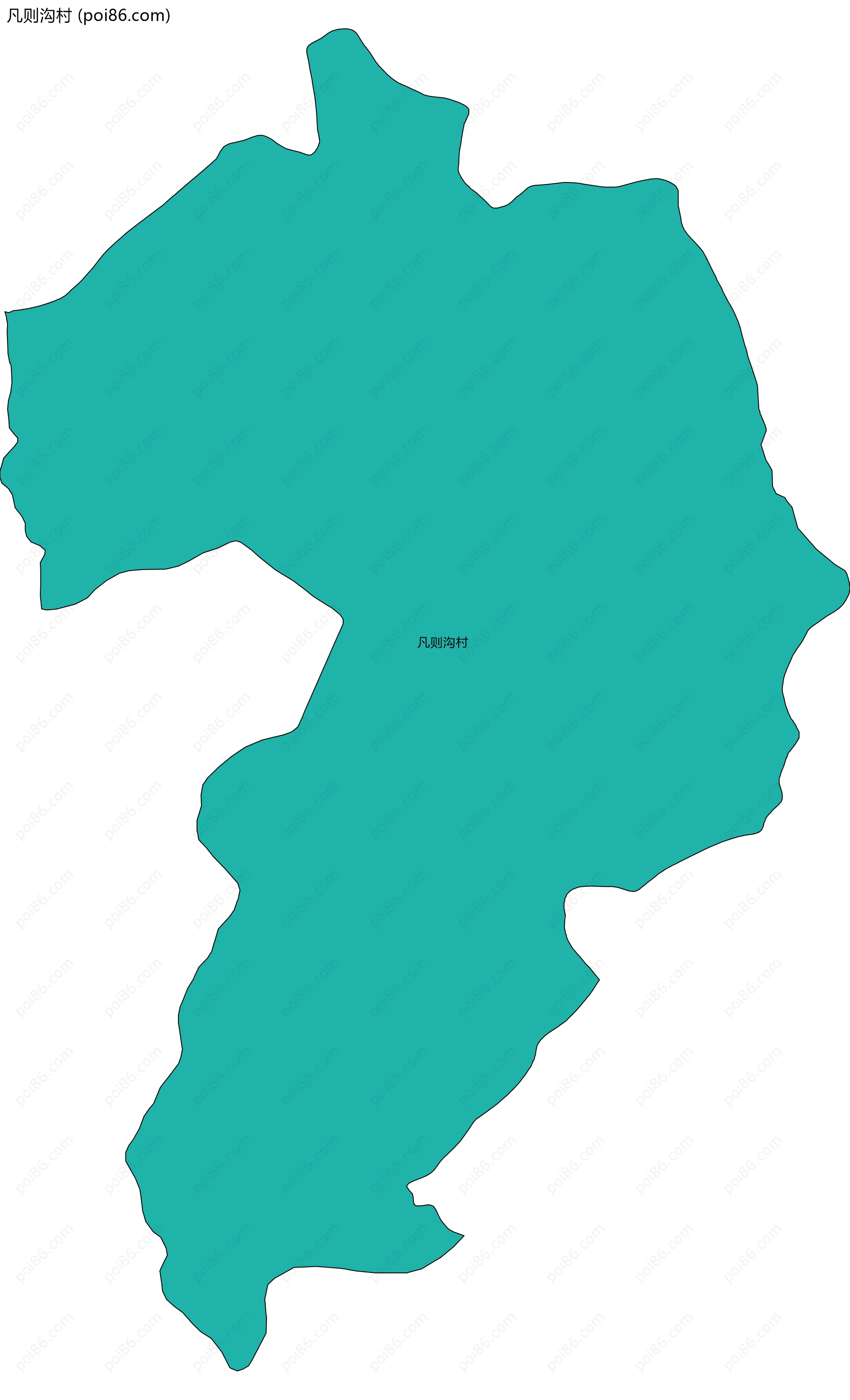 凡则沟村边界地图