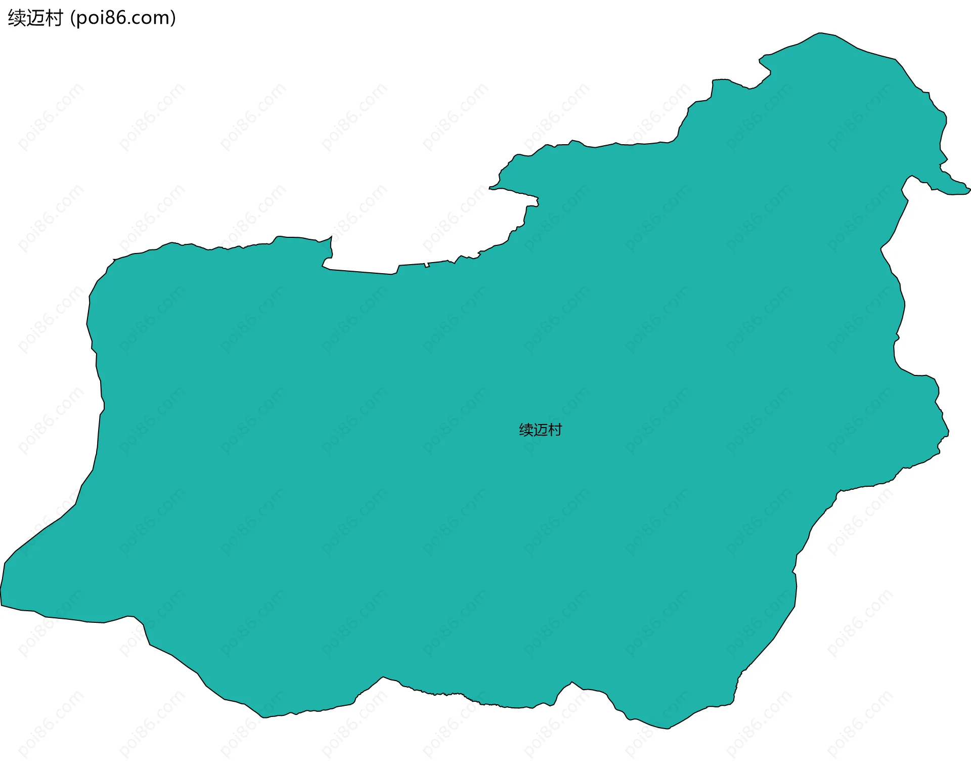 续迈村边界地图