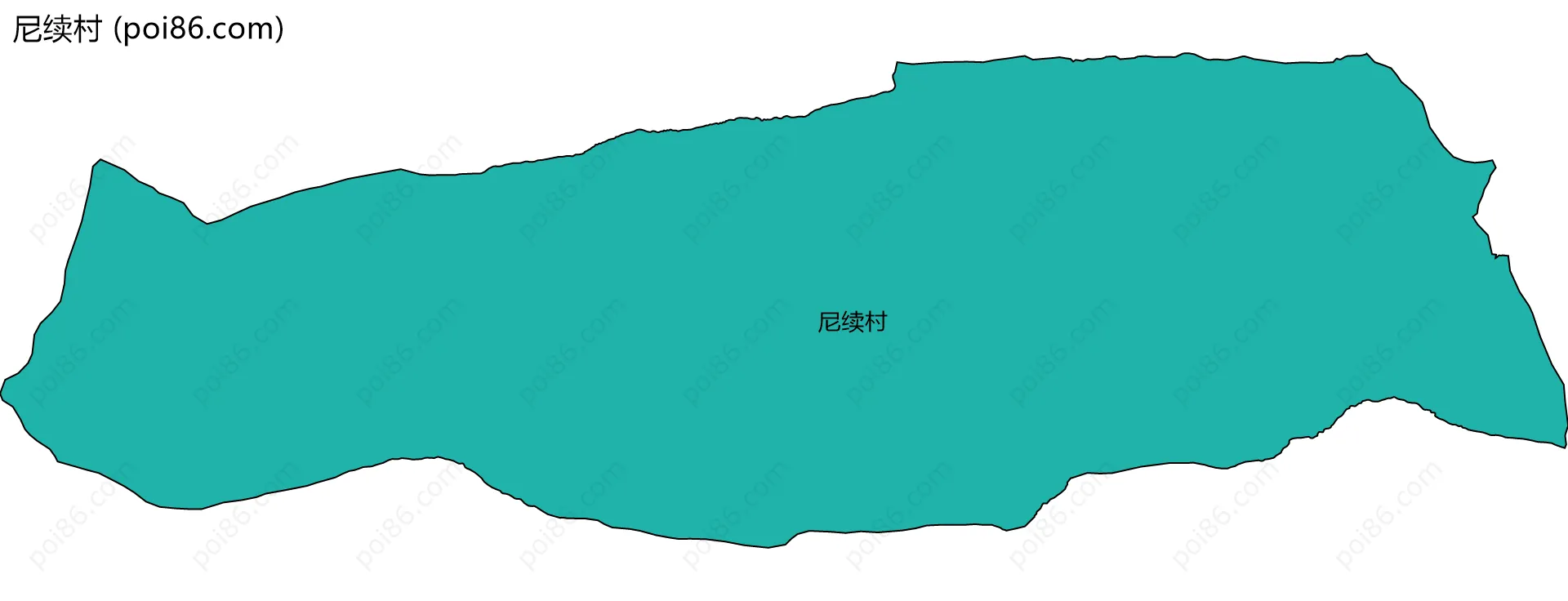 尼续村边界地图