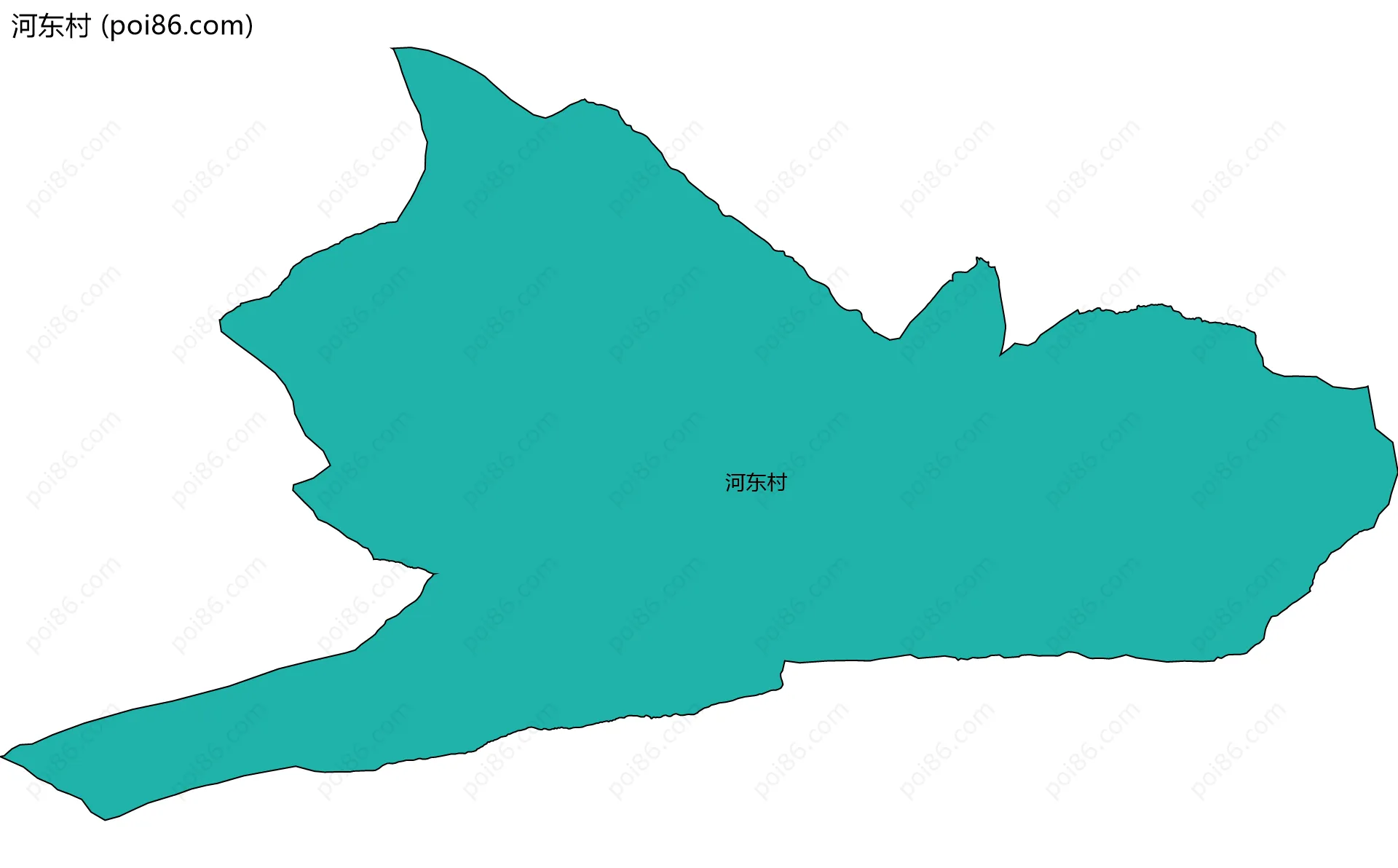 河东村边界地图