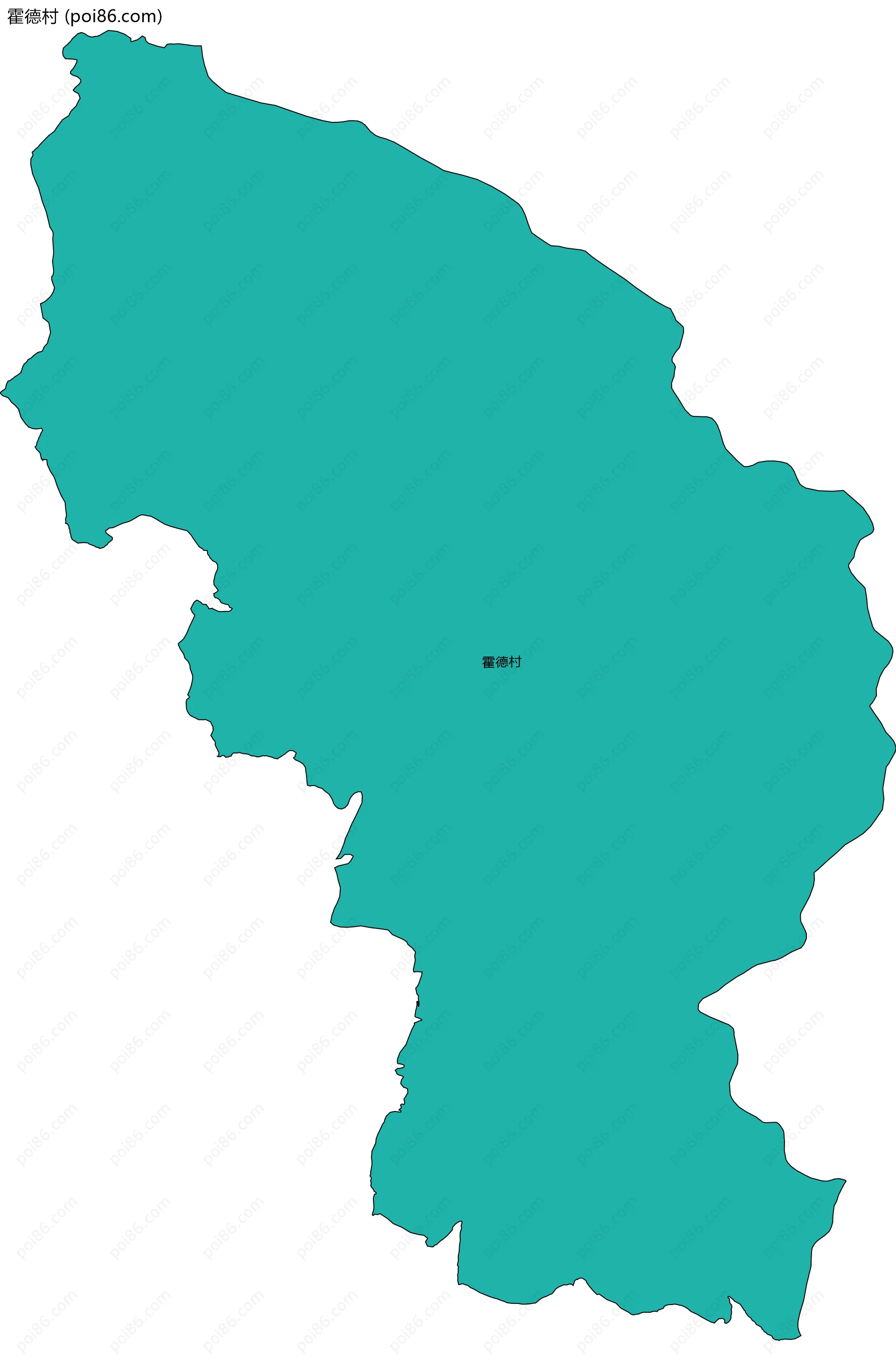 霍德村边界地图