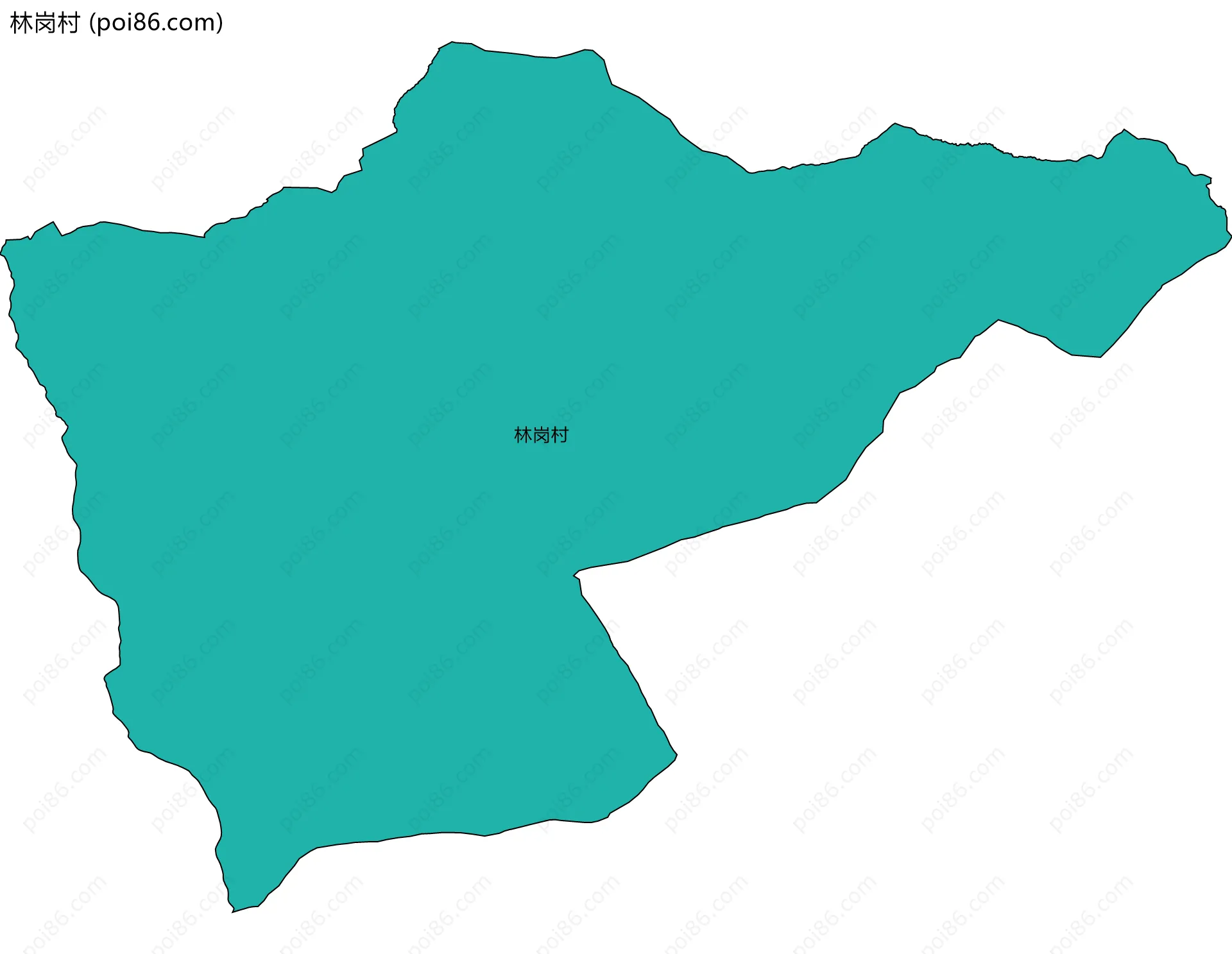 林岗村边界地图
