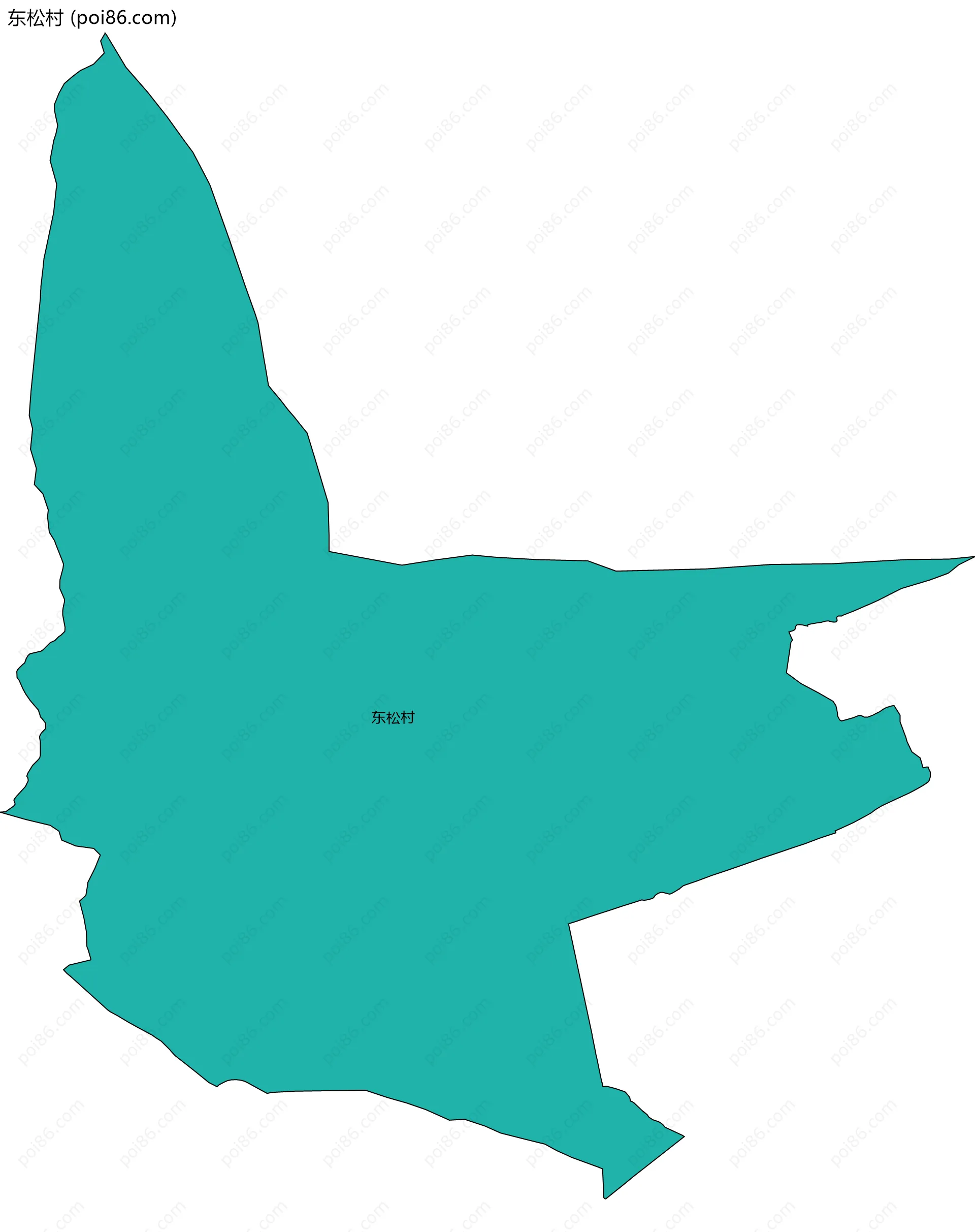 东松村边界地图