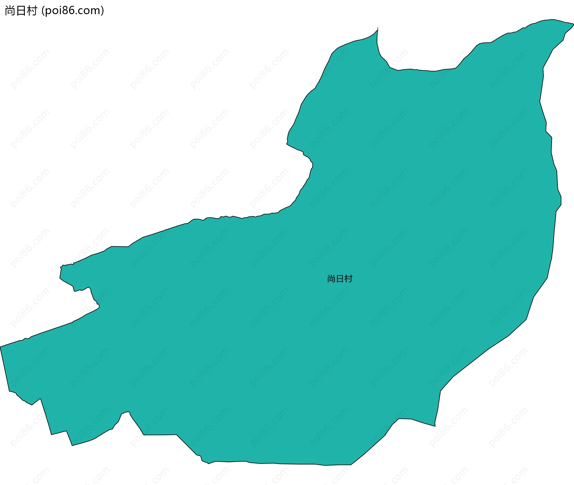 尚日村边界地图