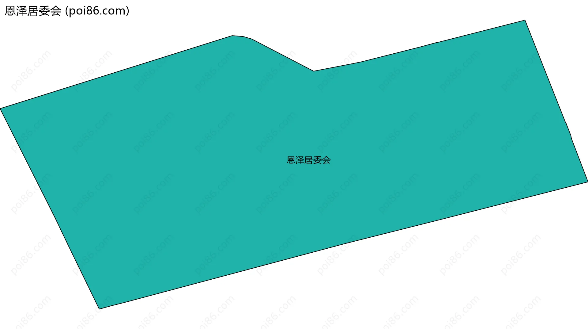 恩泽居委会边界地图