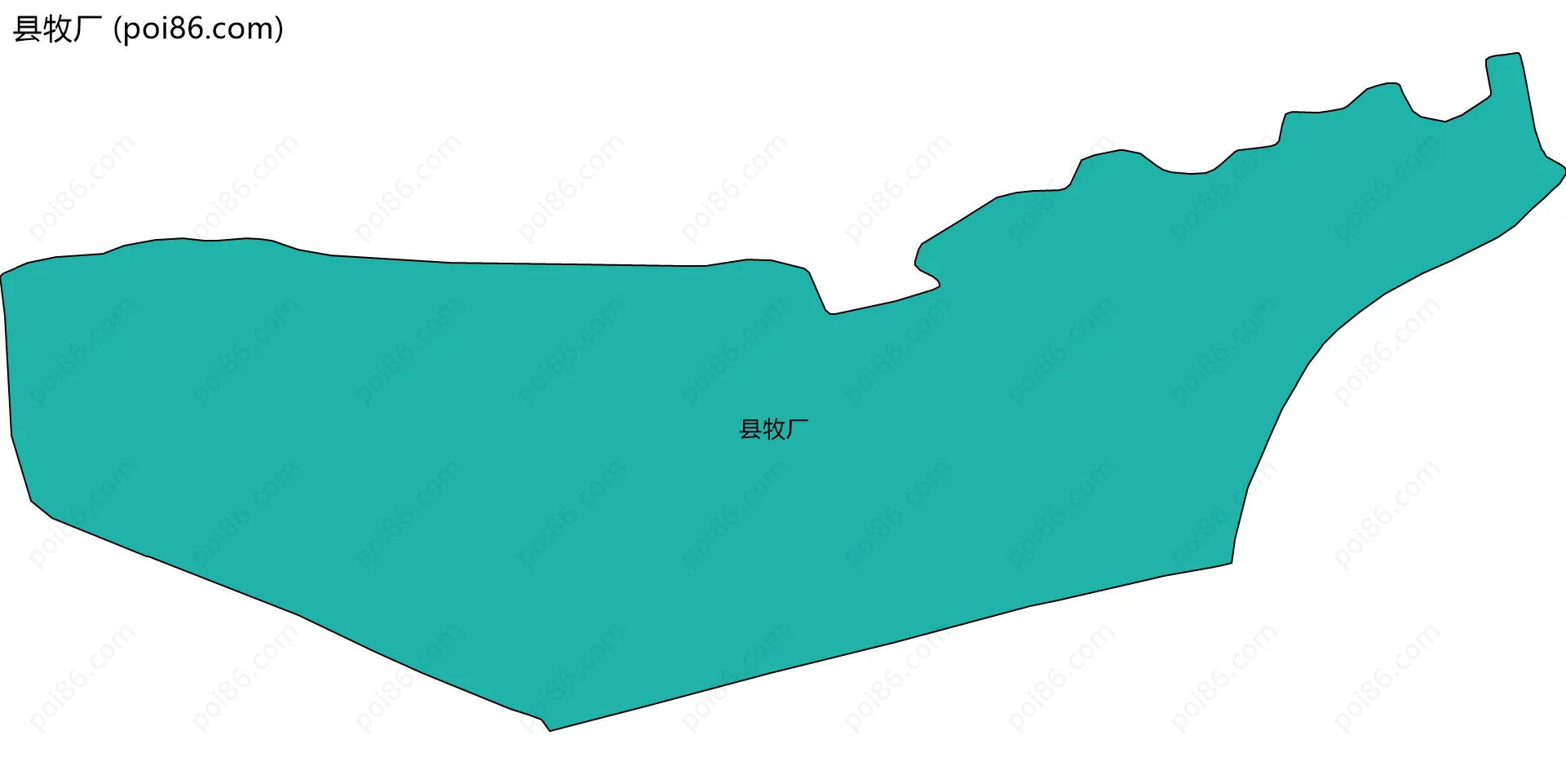 县牧厂边界地图