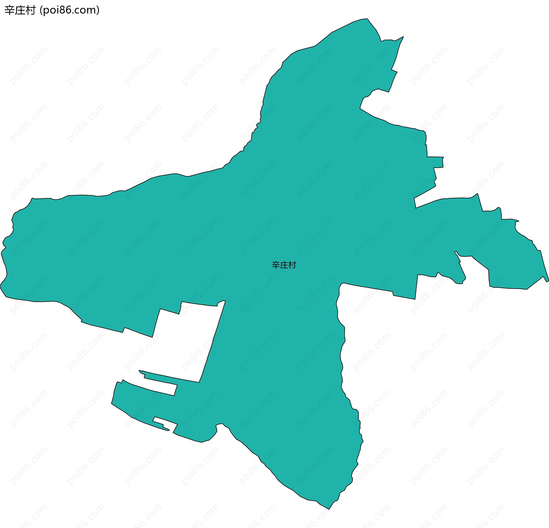 辛庄村边界地图