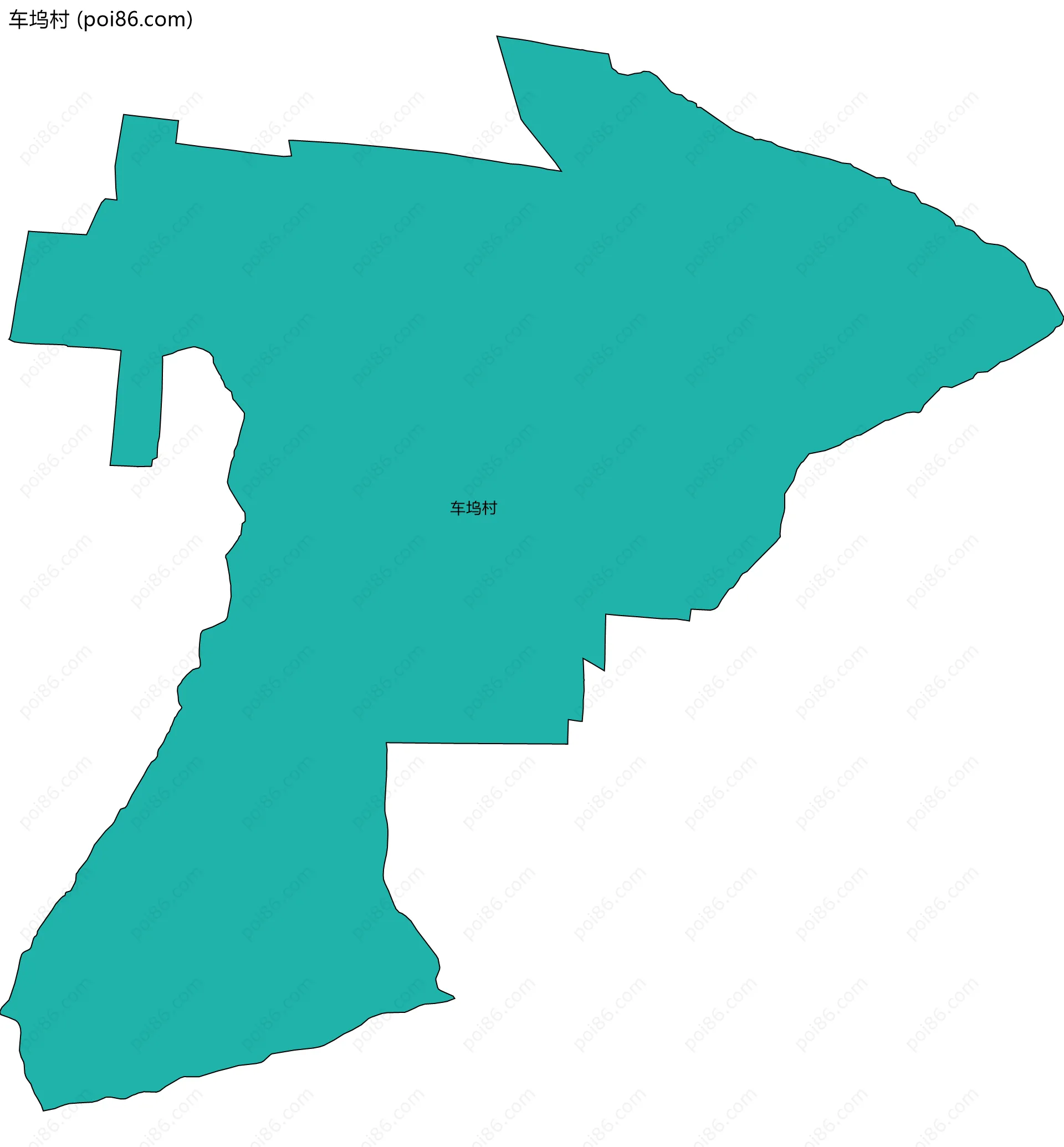 车坞村边界地图