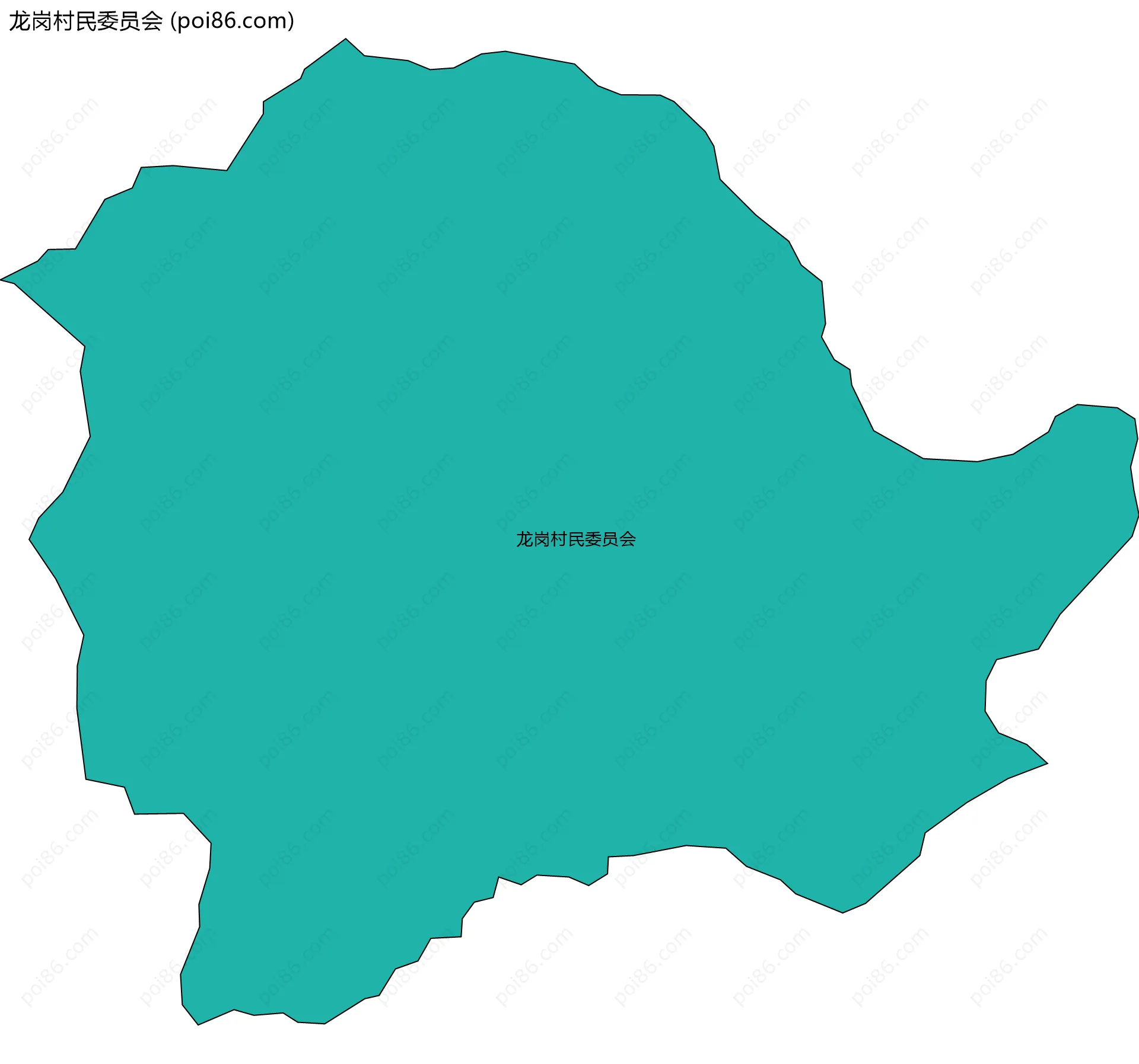 龙岗村民委员会边界地图