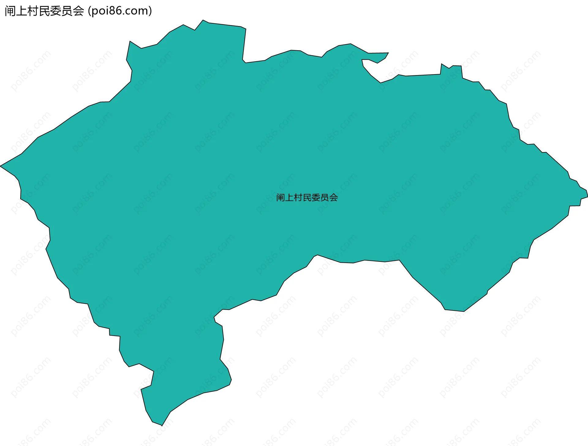 闸上村民委员会边界地图