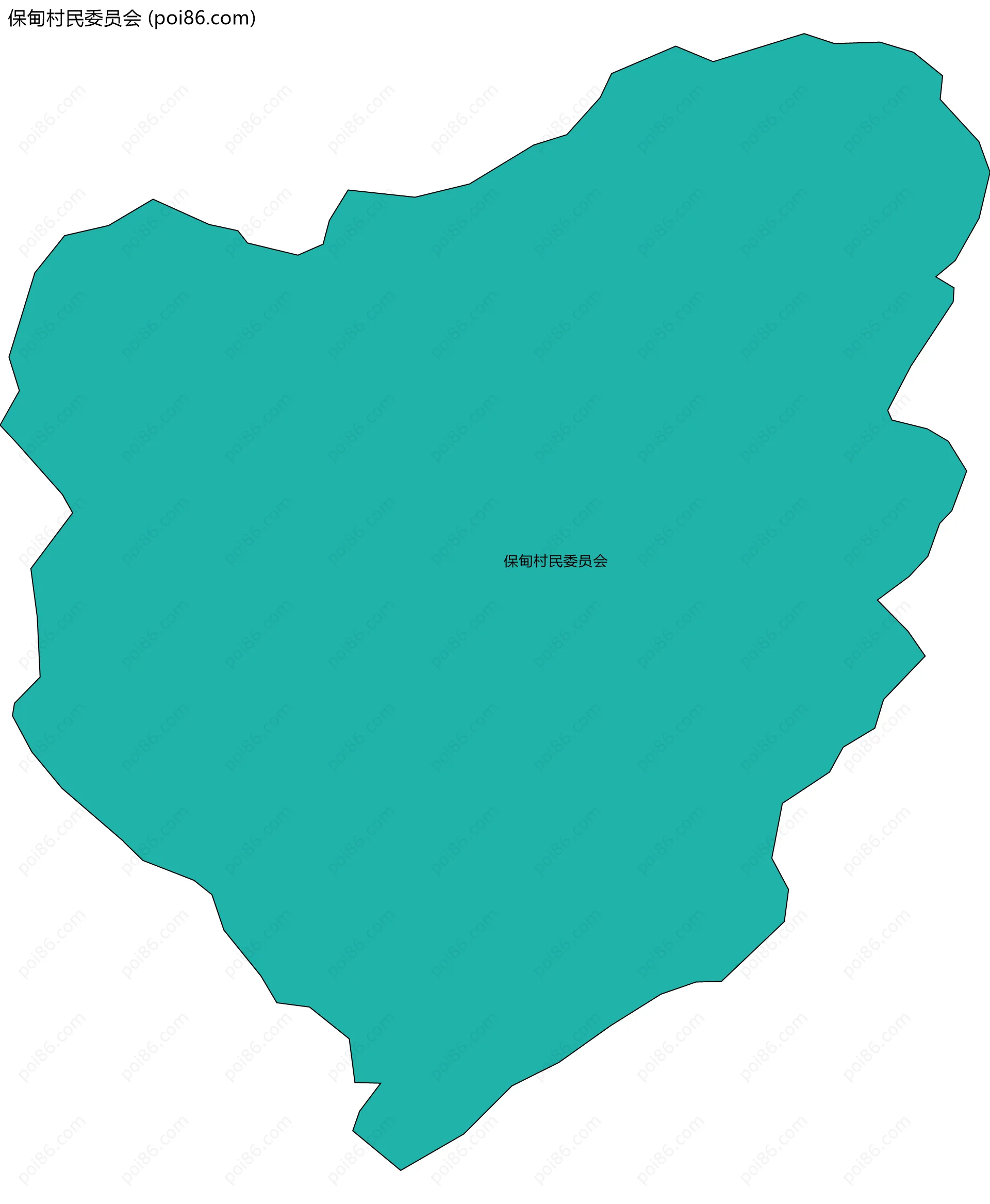 保甸村民委员会边界地图