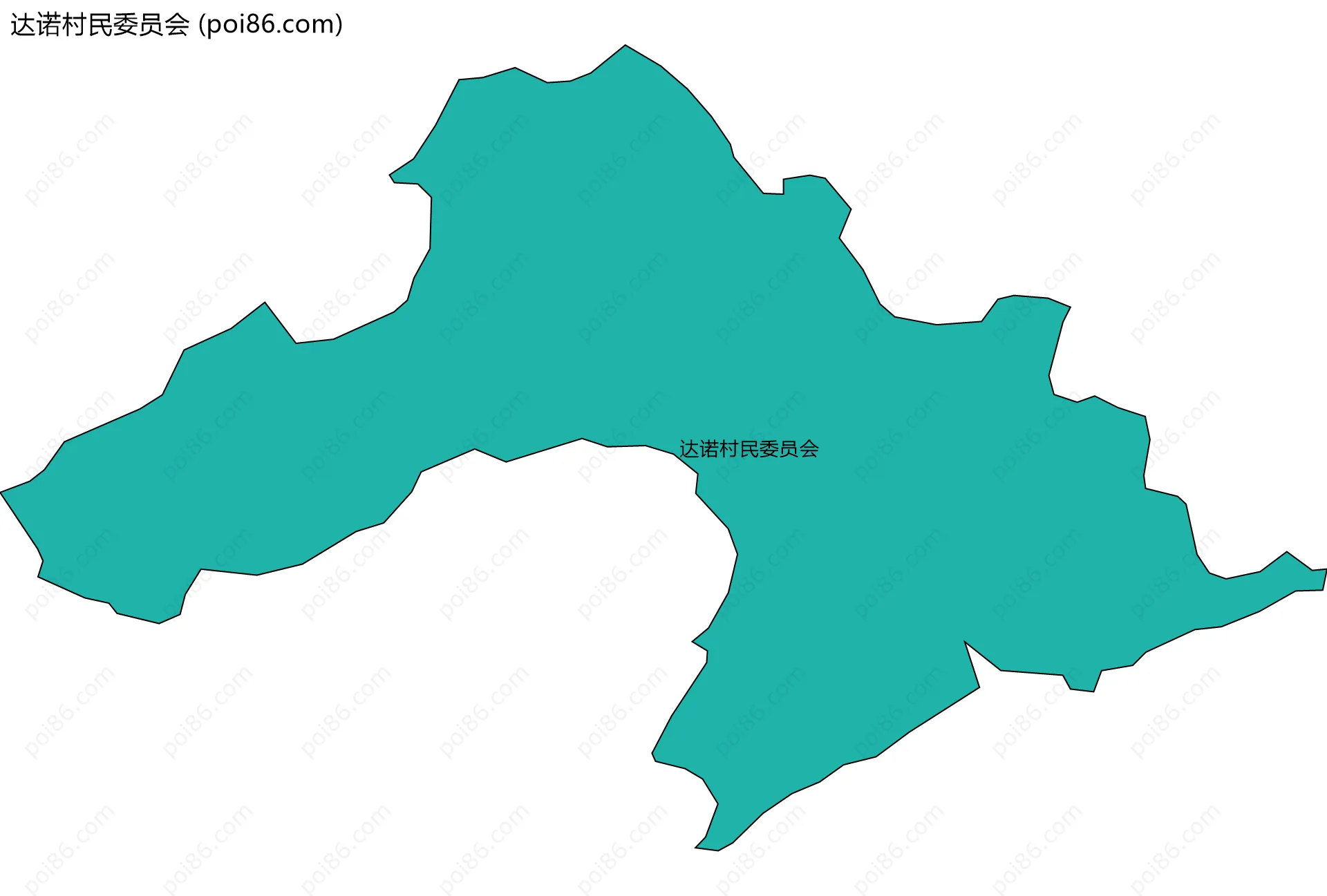 达诺村民委员会边界地图