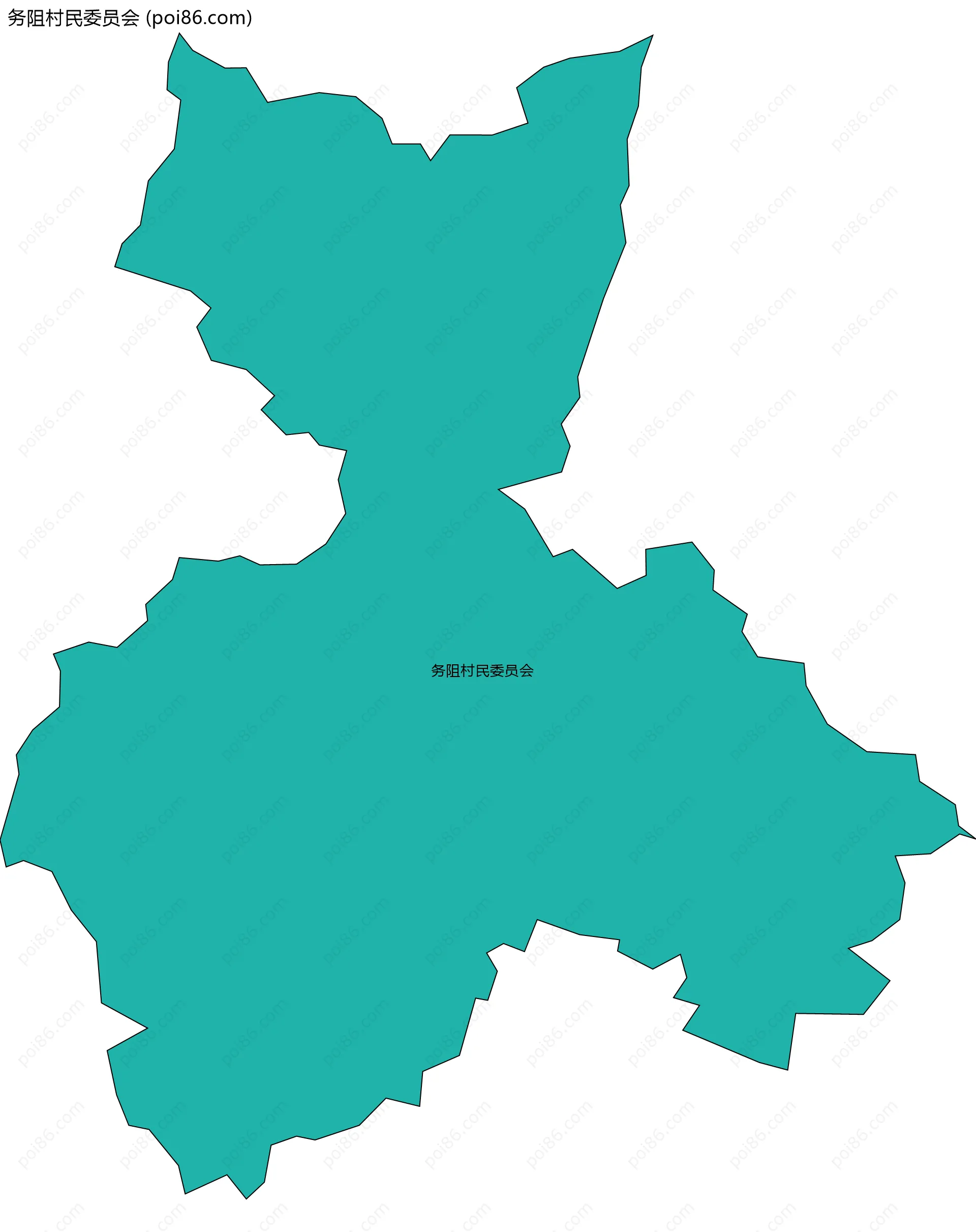 务阻村民委员会边界地图