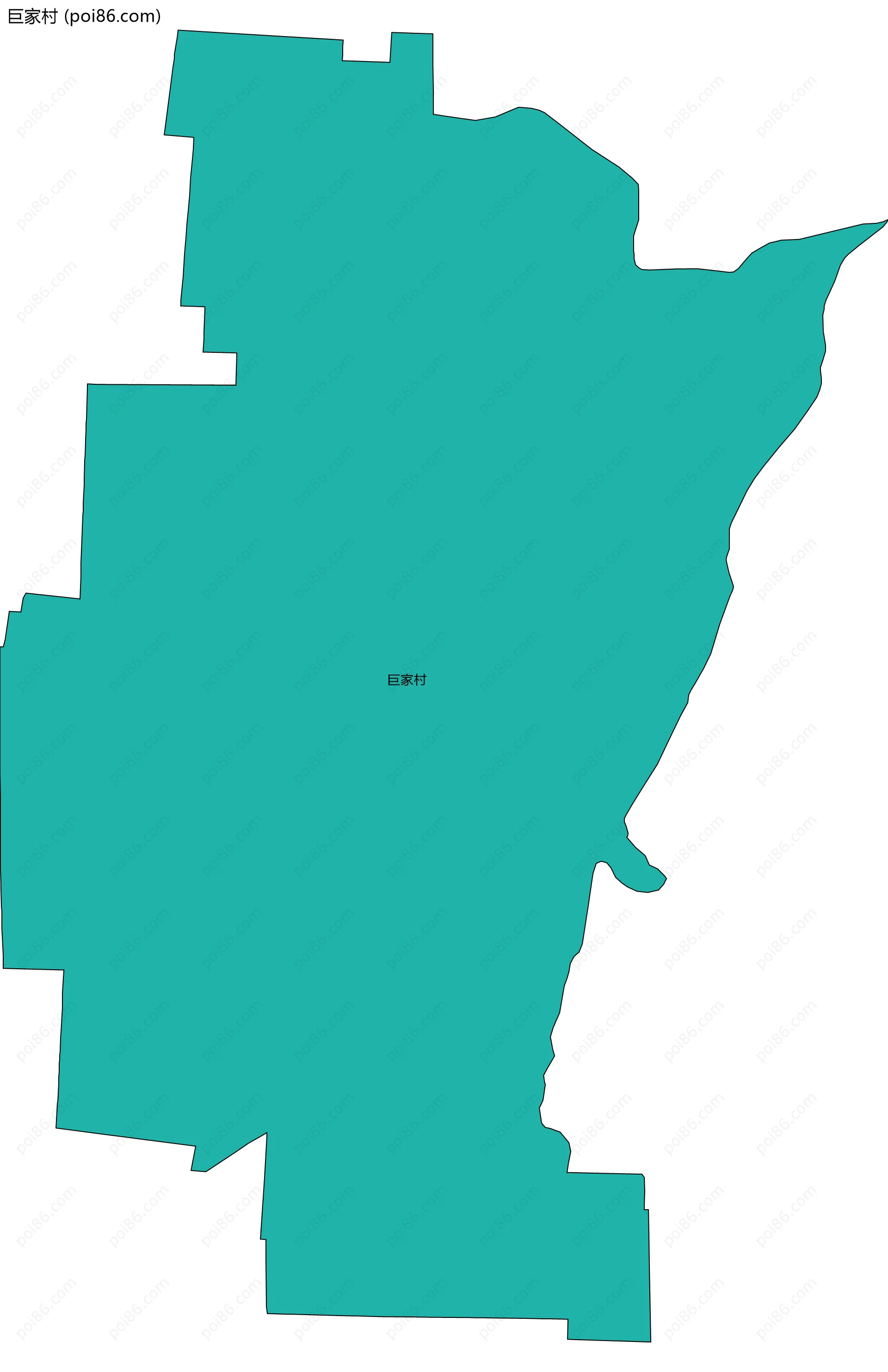 巨家村边界地图