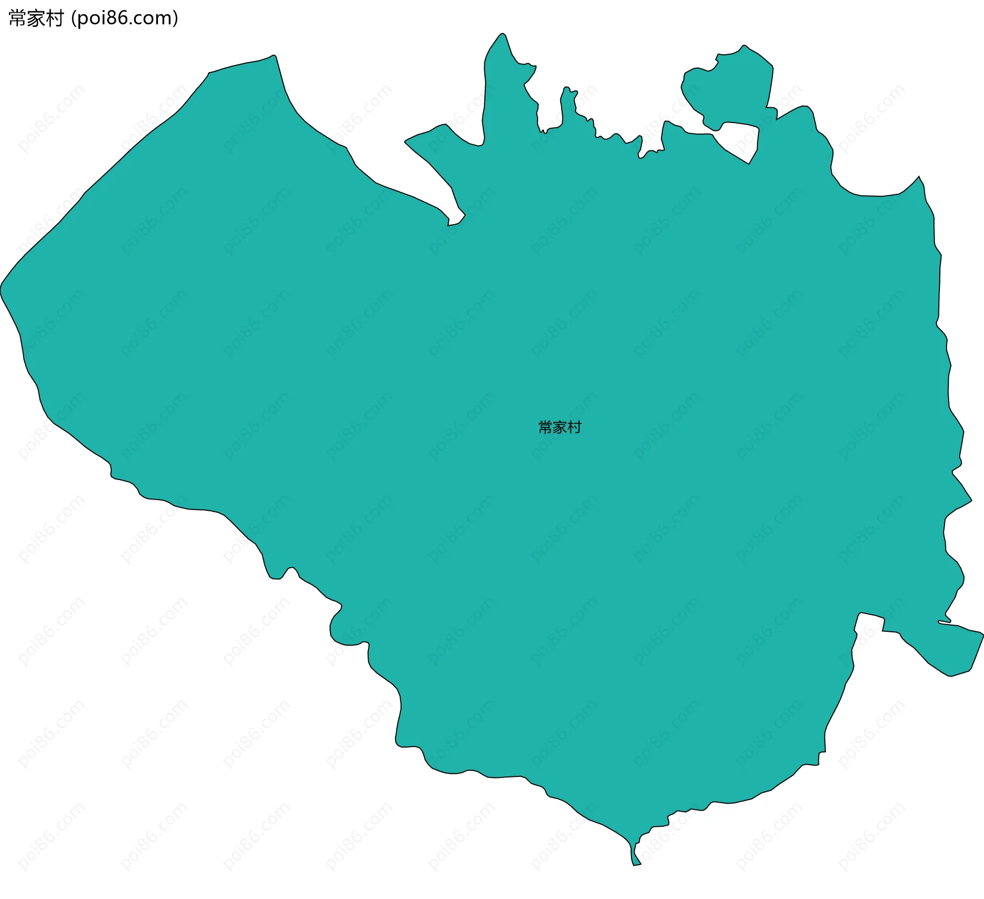 常家村边界地图