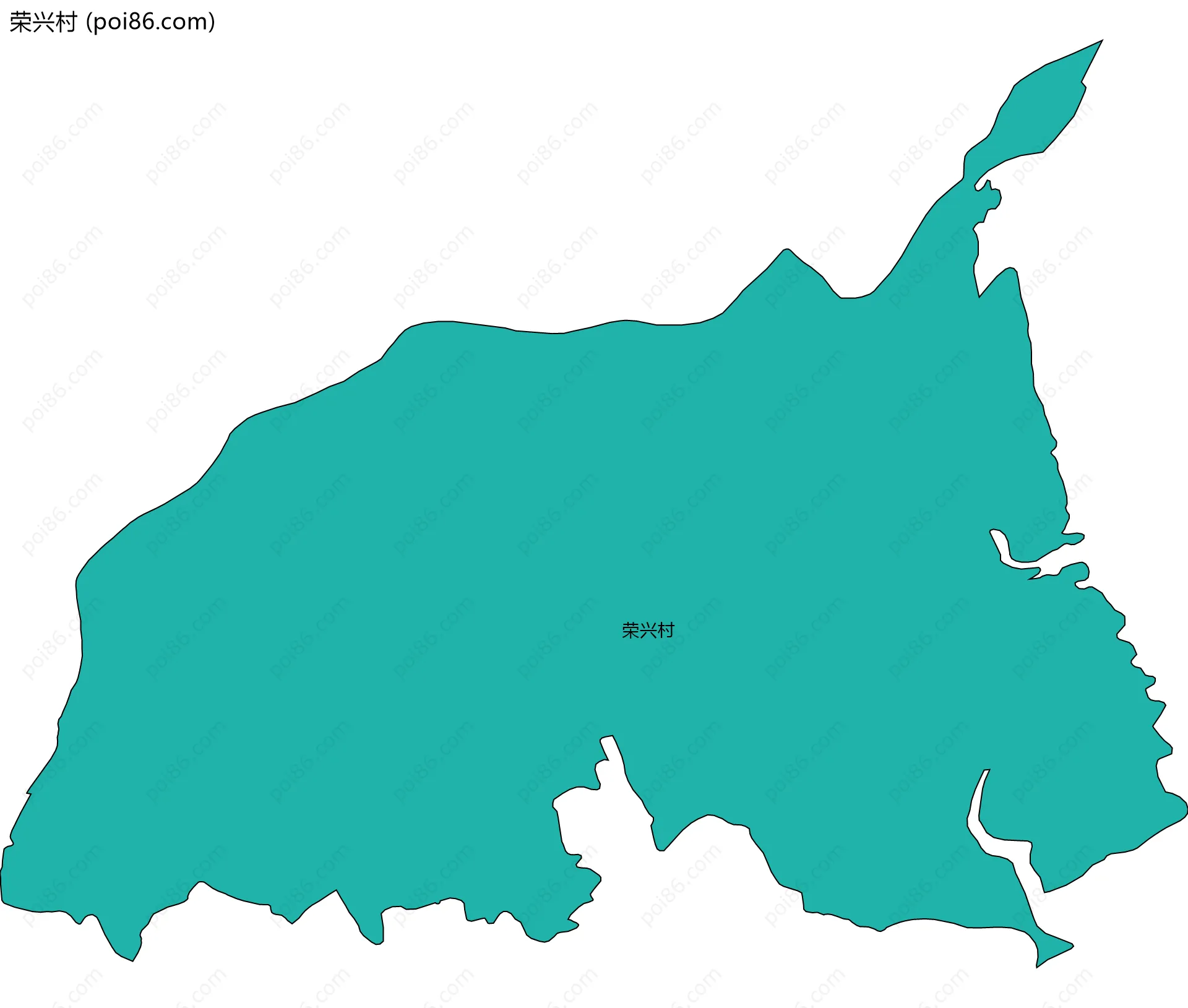 荣兴村边界地图