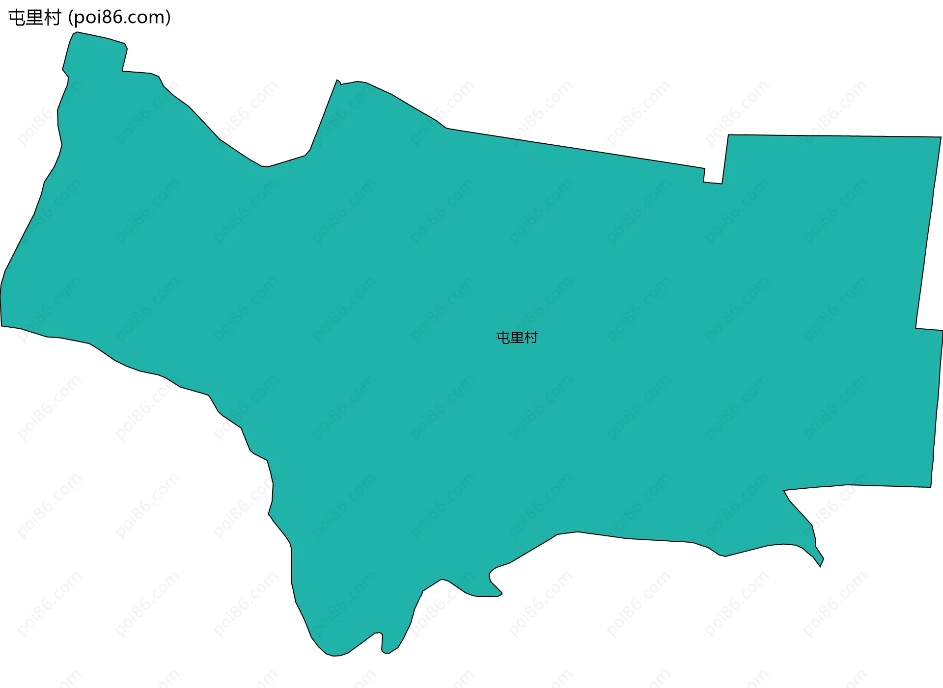 屯里村边界地图
