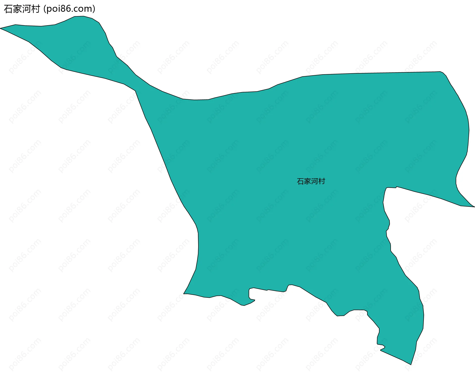 石家河村边界地图