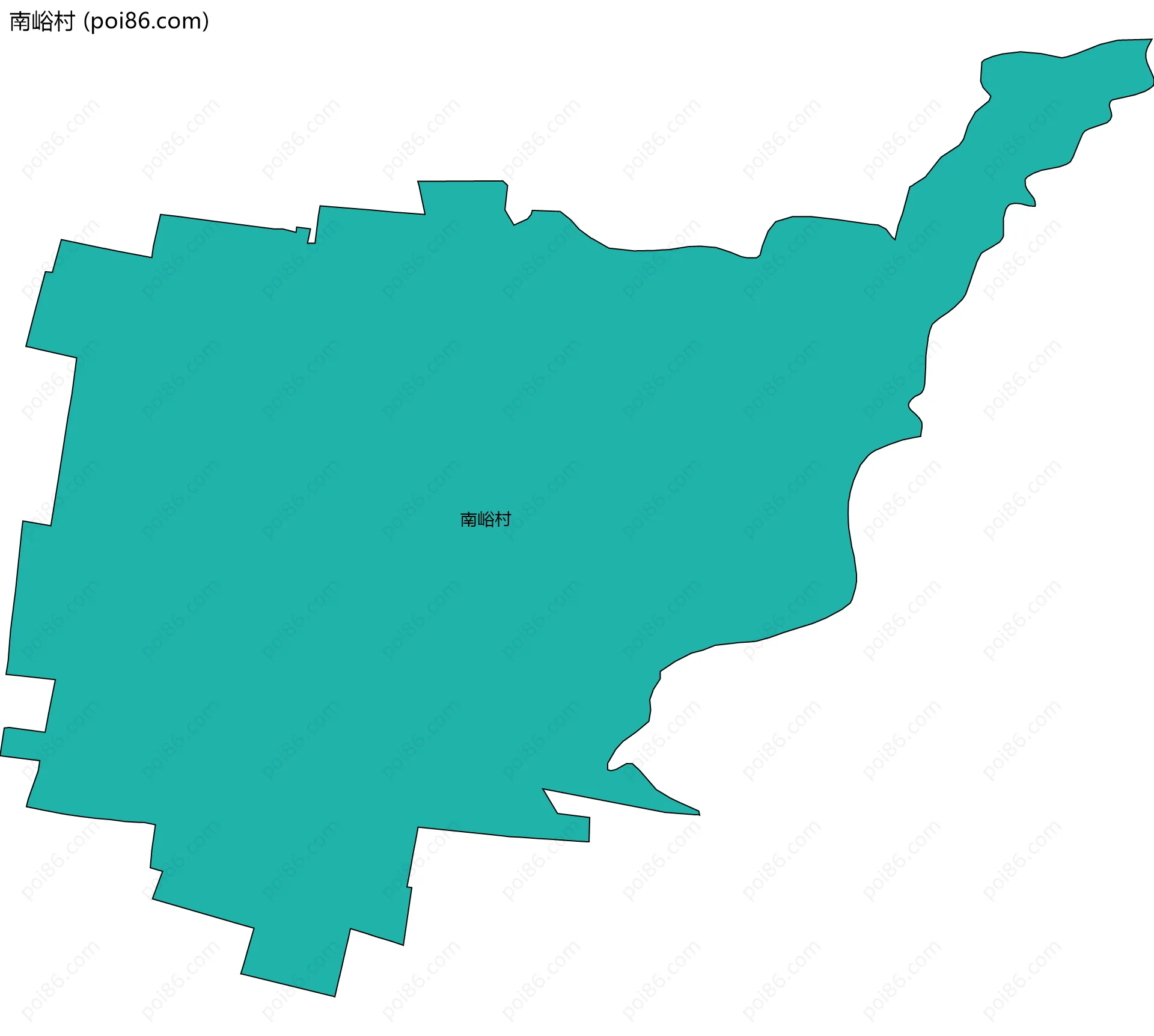 南峪村边界地图