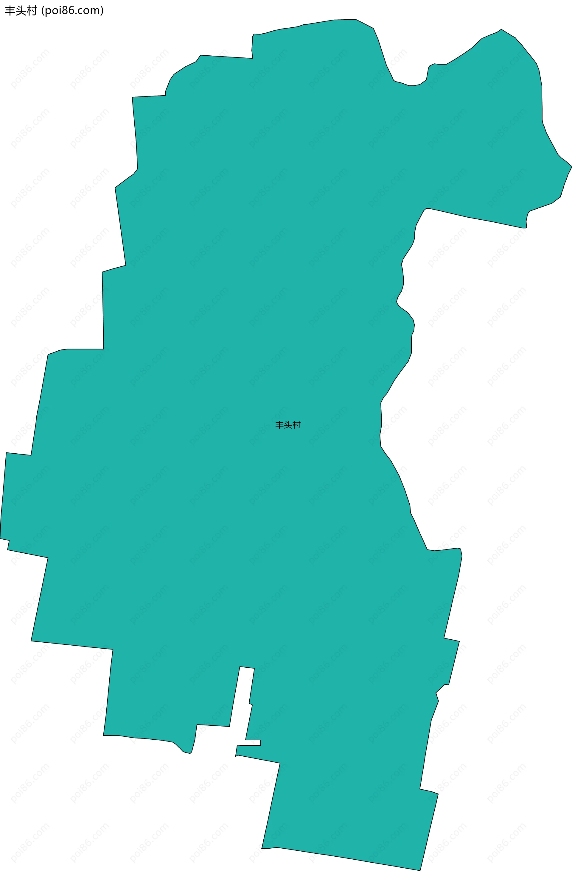 丰头村边界地图