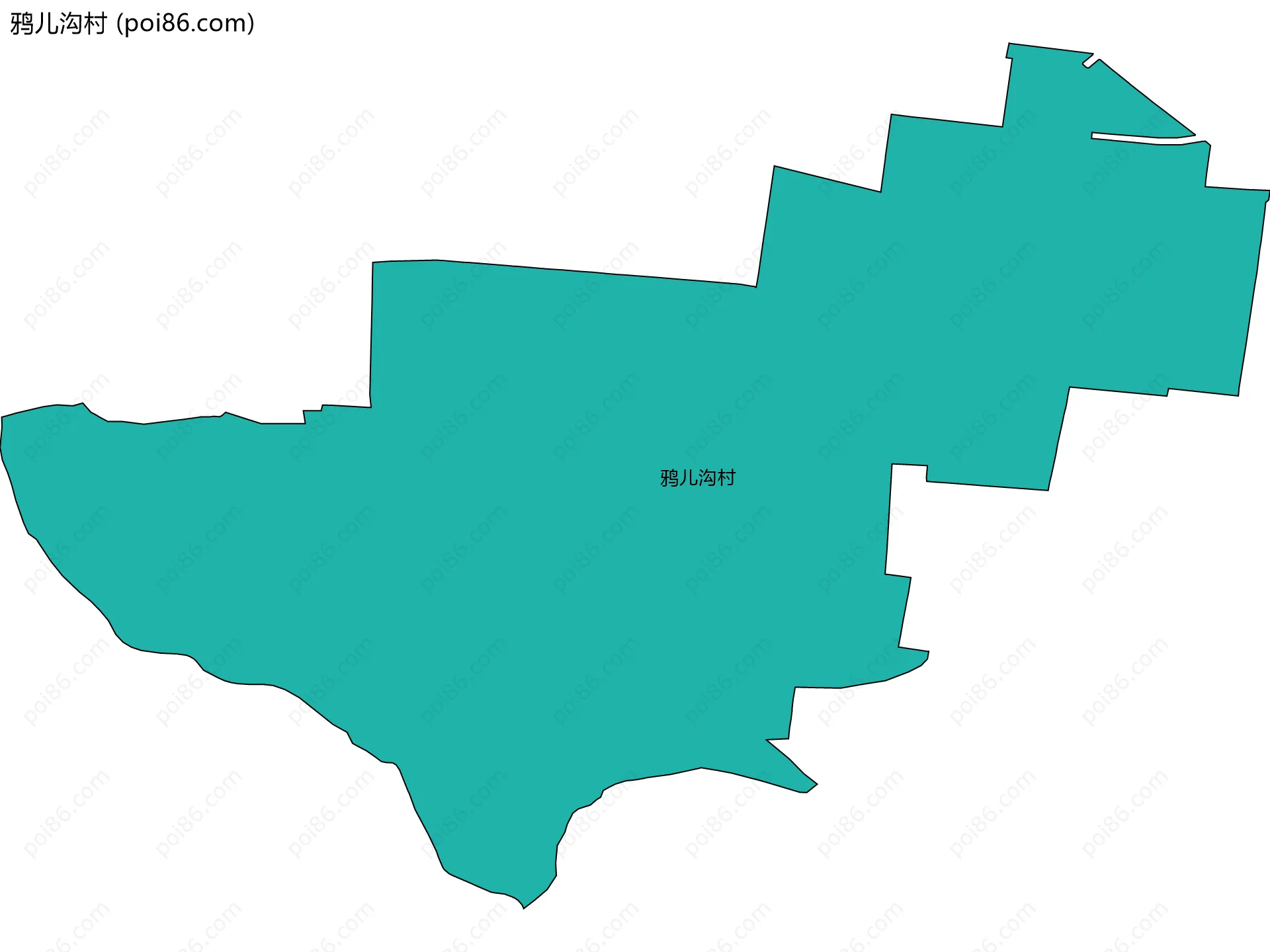 鸦儿沟村边界地图