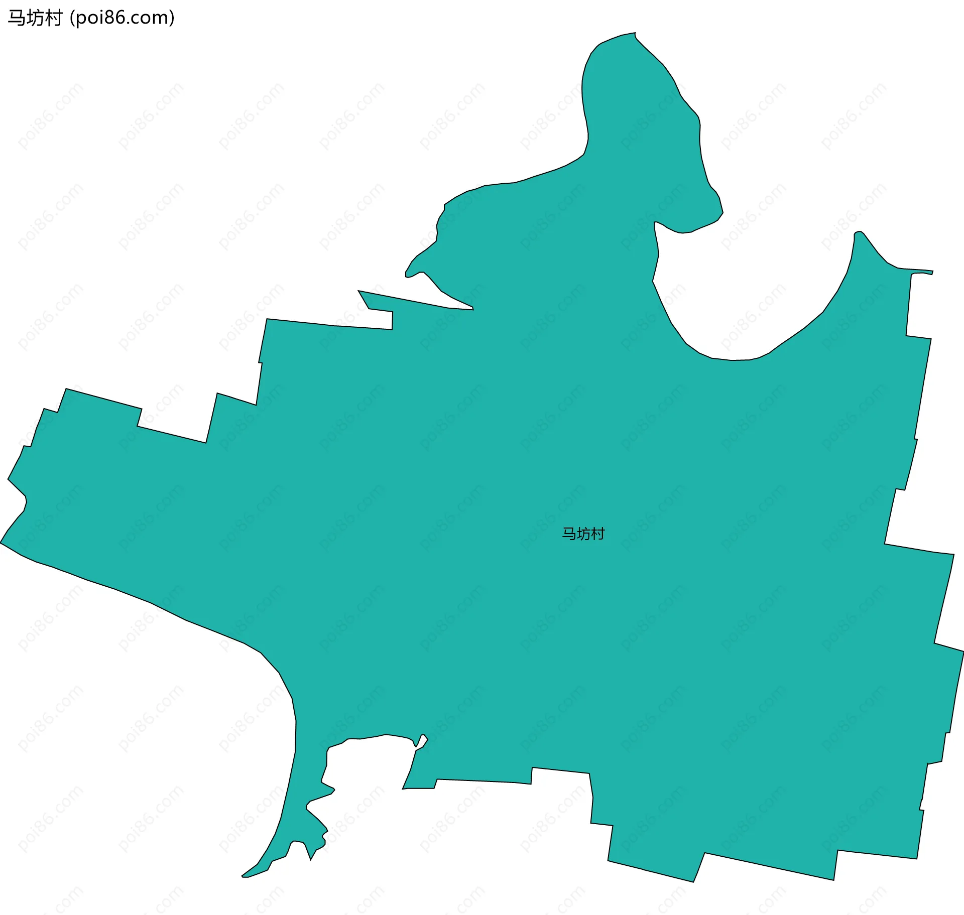 马坊村边界地图