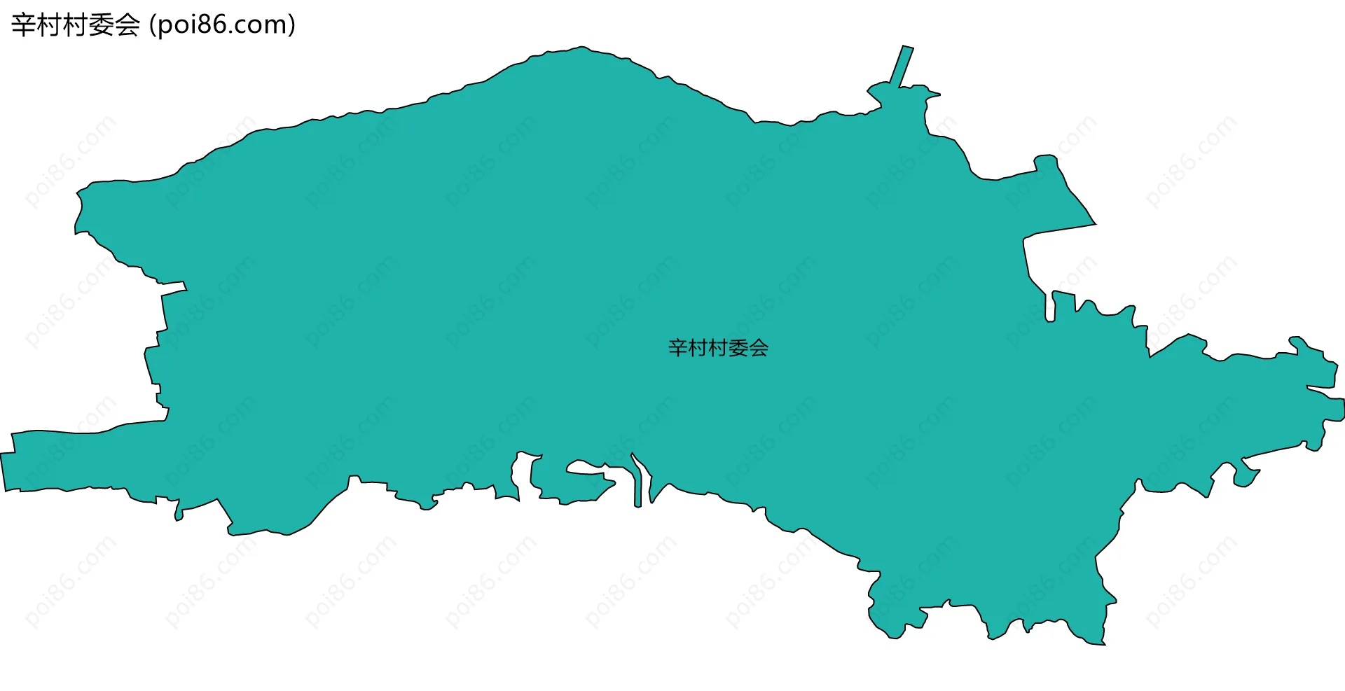 辛村村委会边界地图