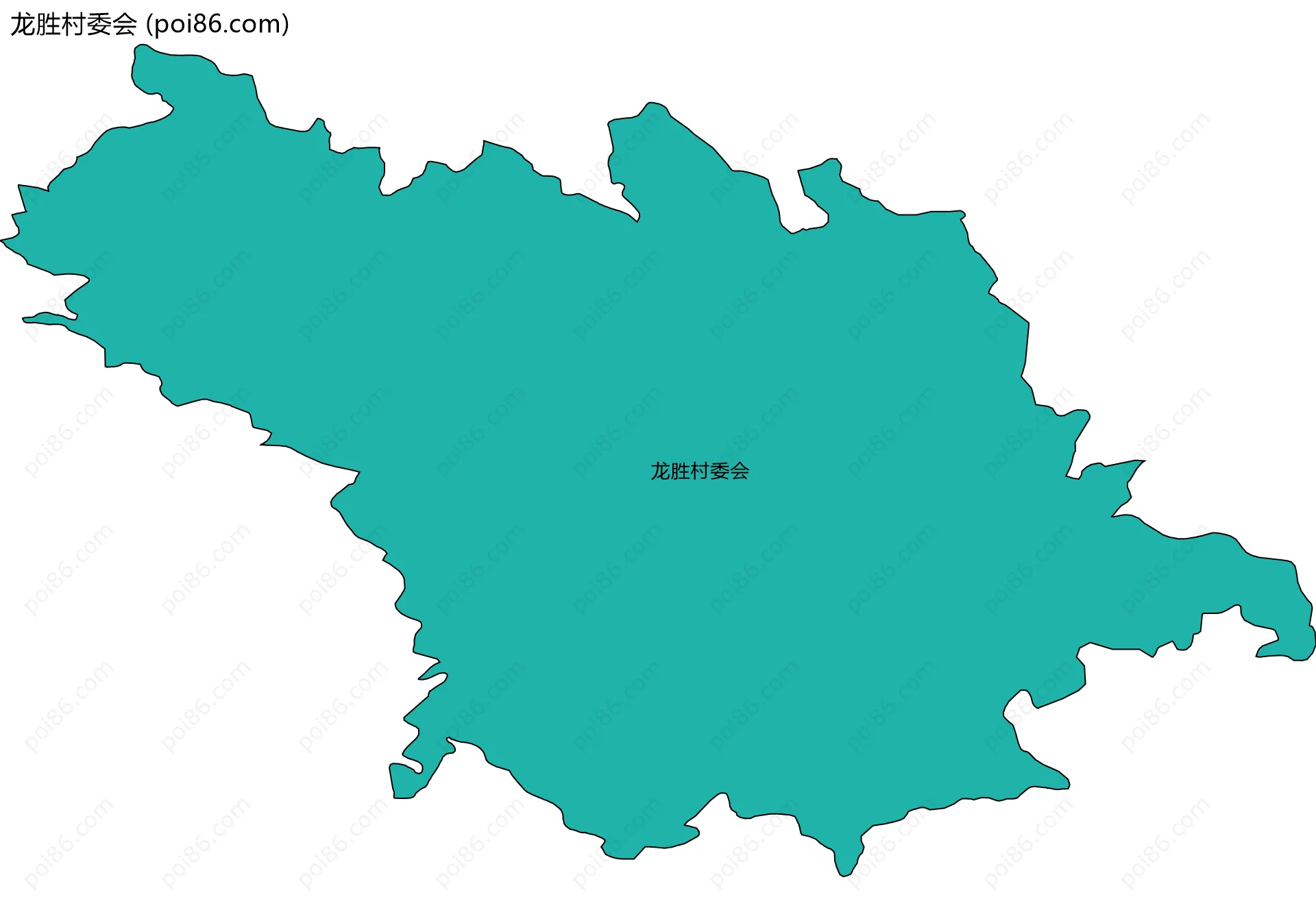 龙胜村委会边界地图