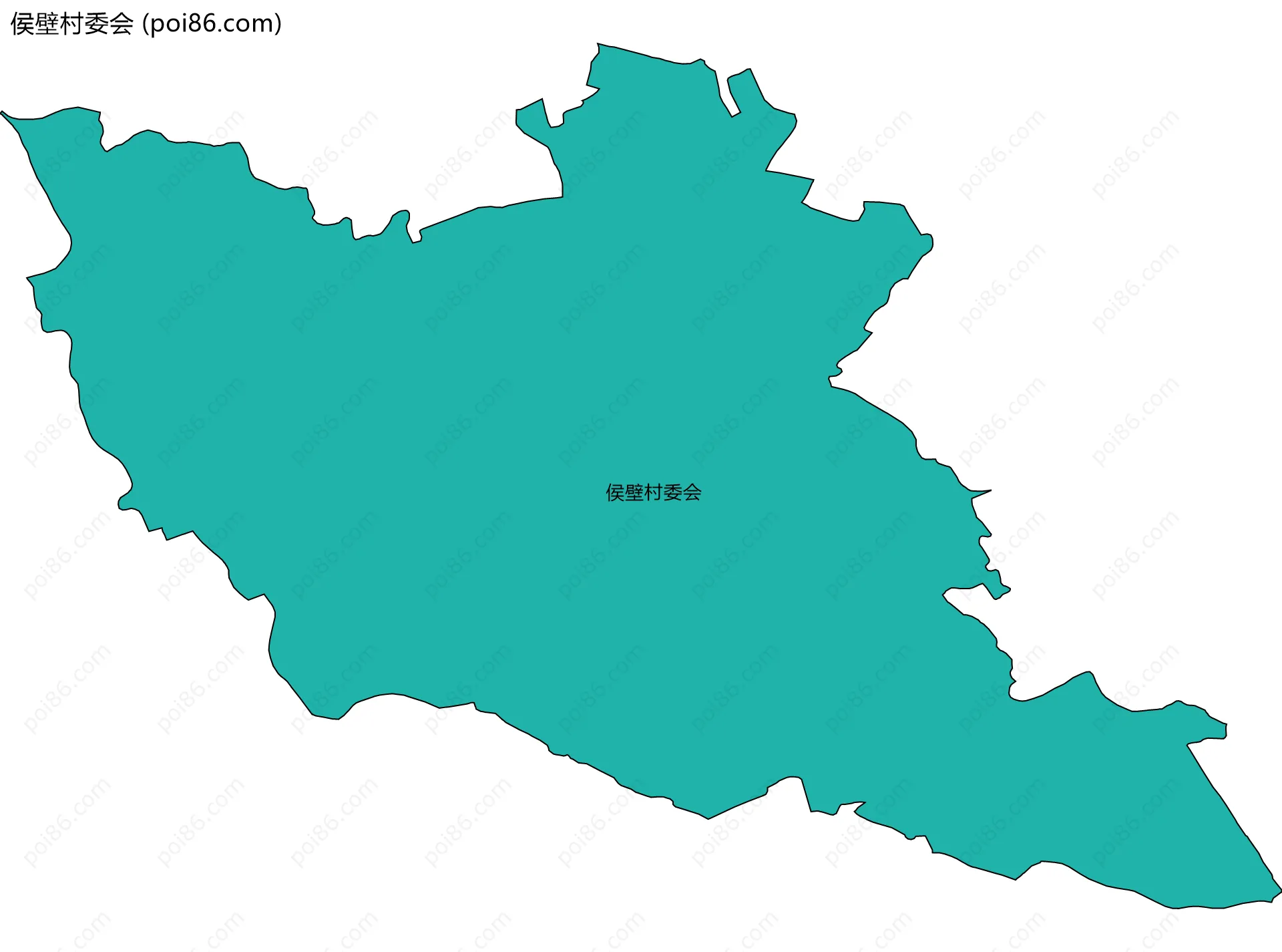 侯壁村委会边界地图