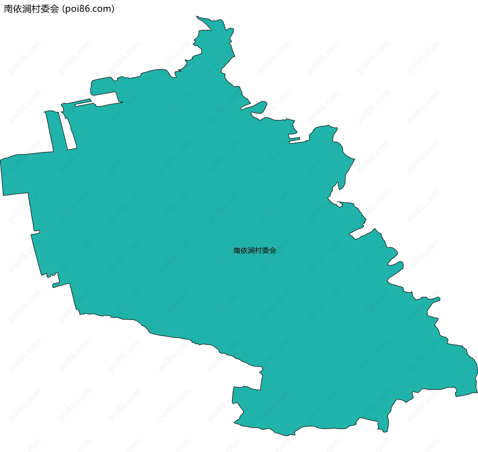 南依涧村委会边界地图