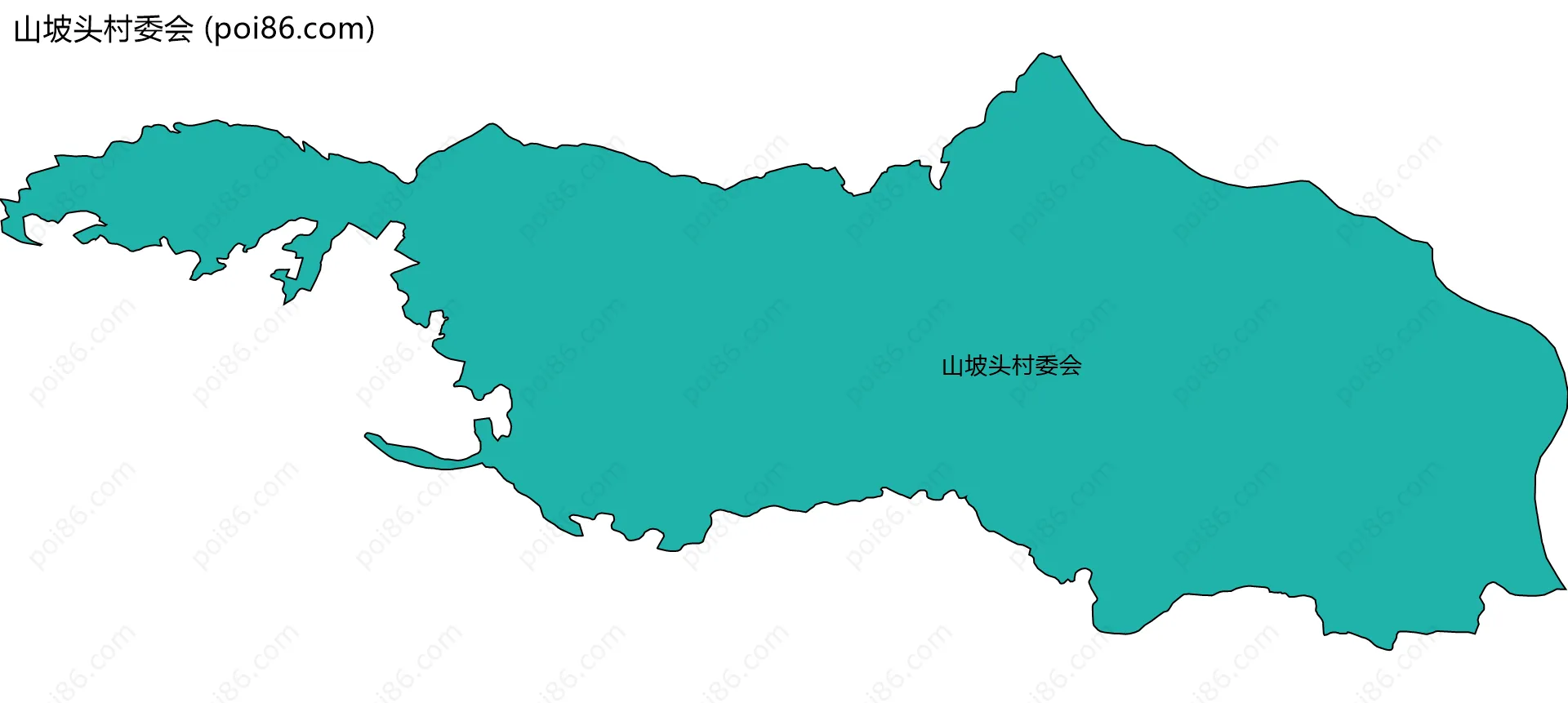 山坡头村委会边界地图
