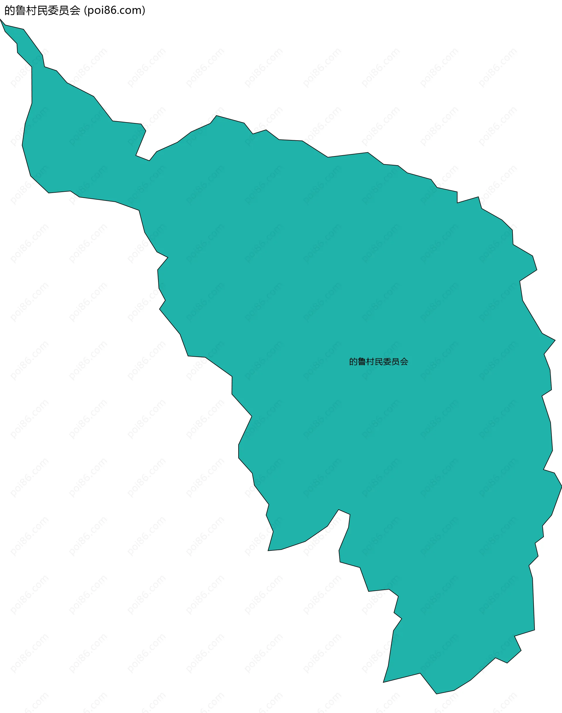 的鲁村民委员会边界地图