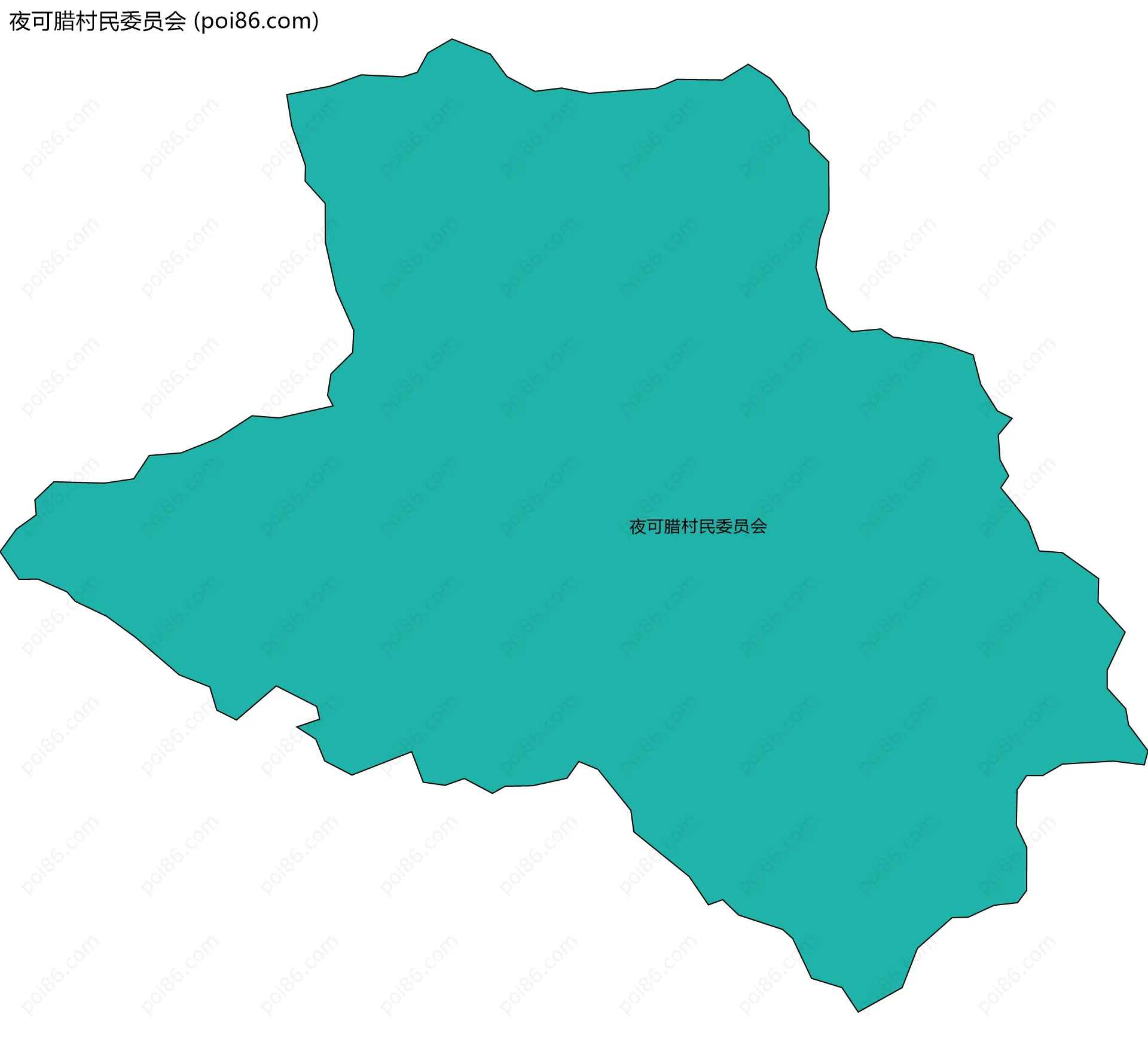 夜可腊村民委员会边界地图