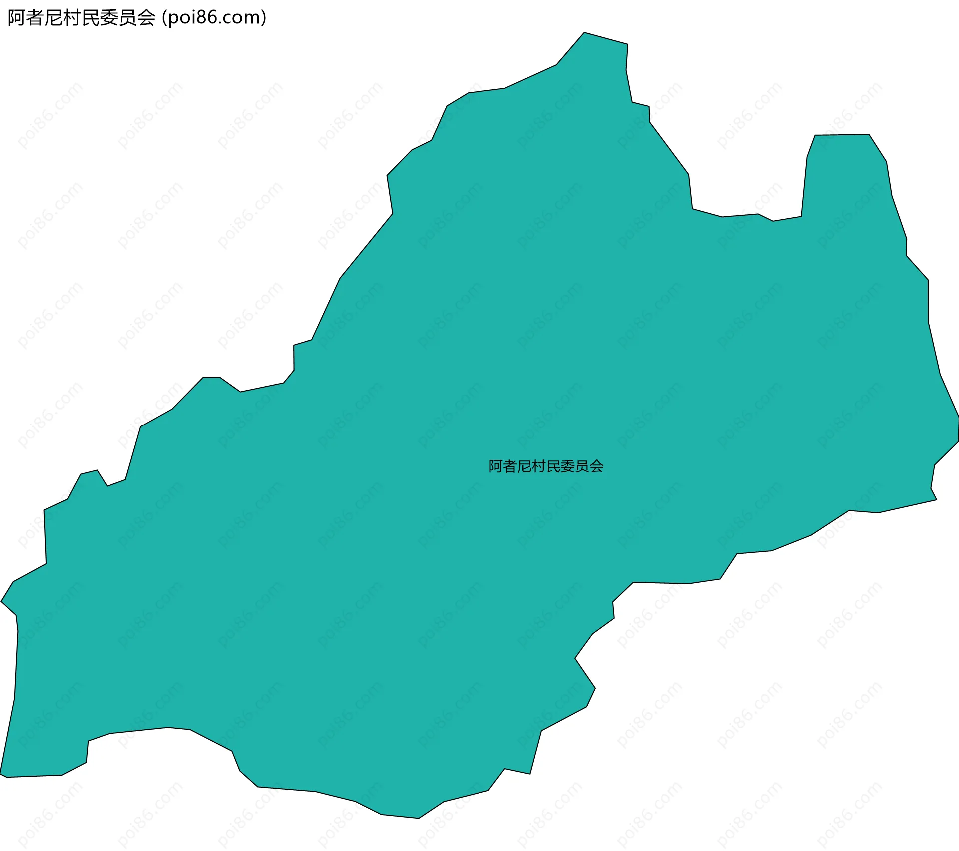 阿者尼村民委员会边界地图