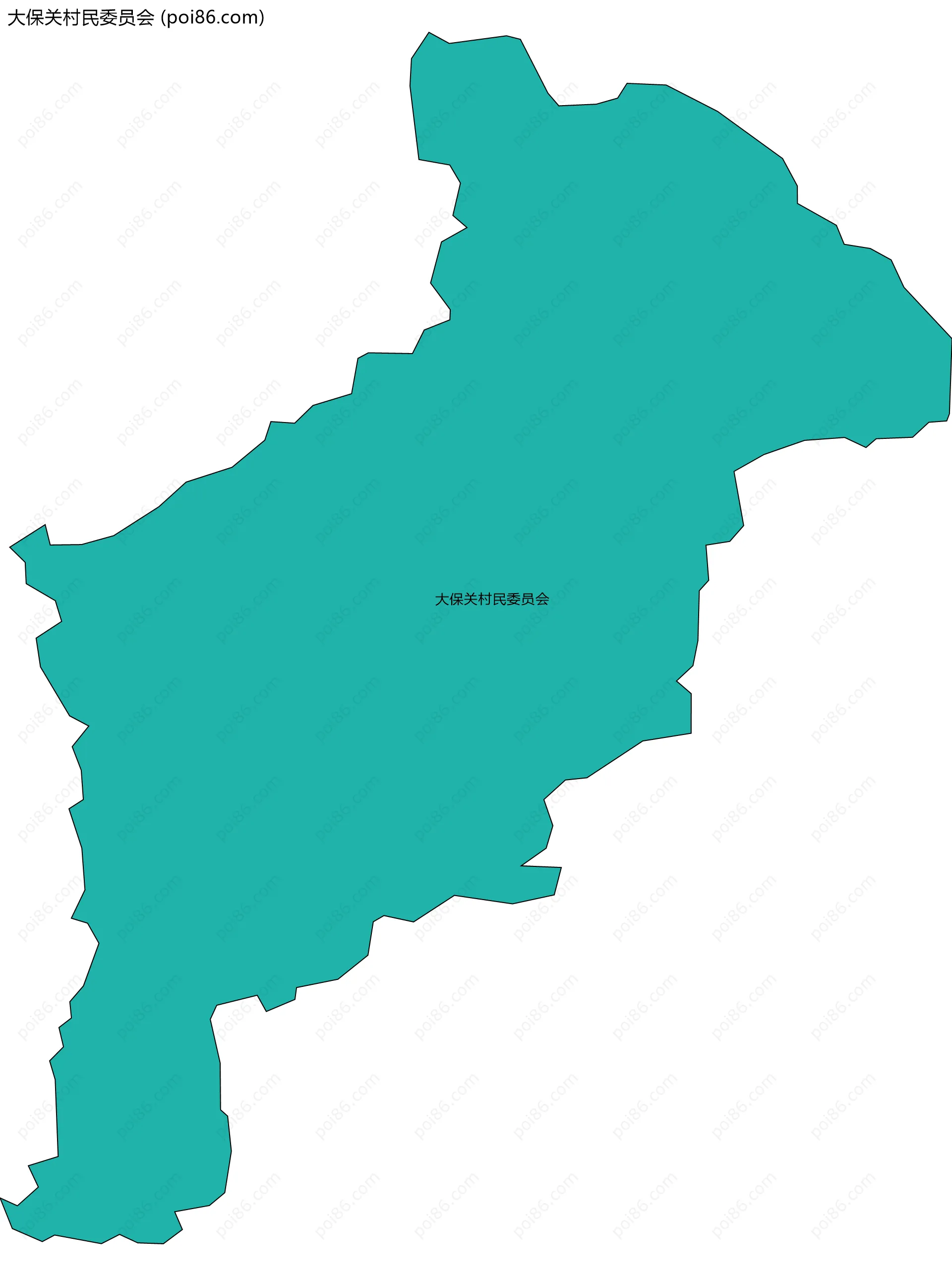 大保关村民委员会边界地图