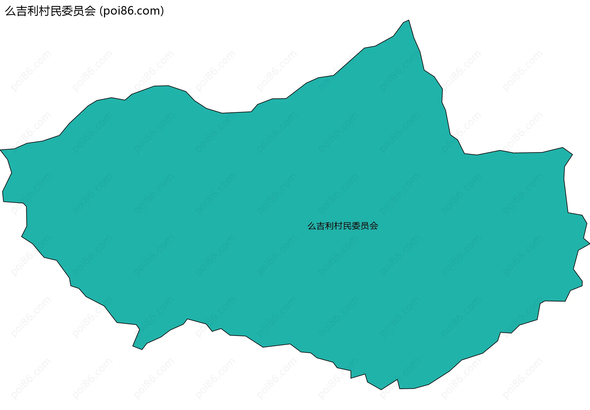 么吉利村民委员会边界地图