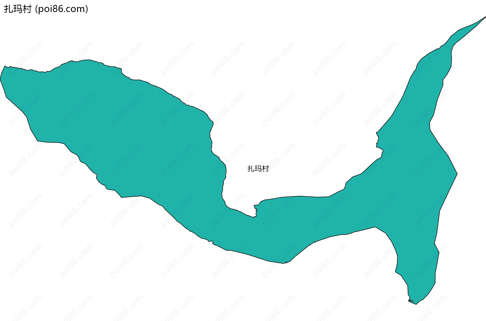 扎玛村边界地图