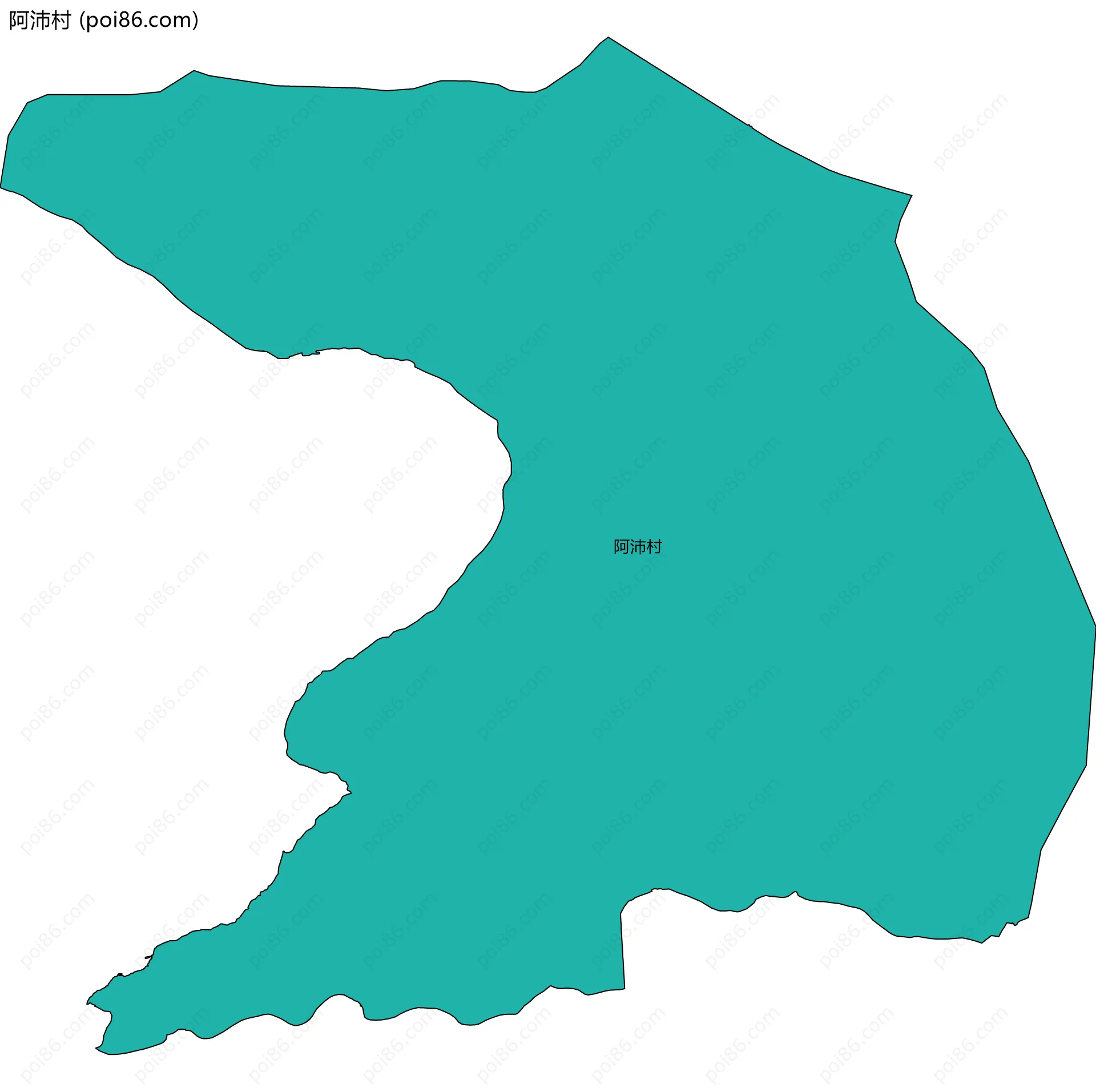 阿沛村边界地图