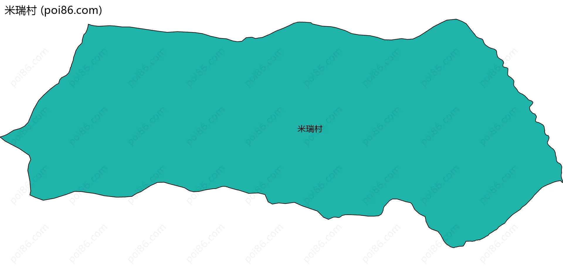 米瑞村边界地图