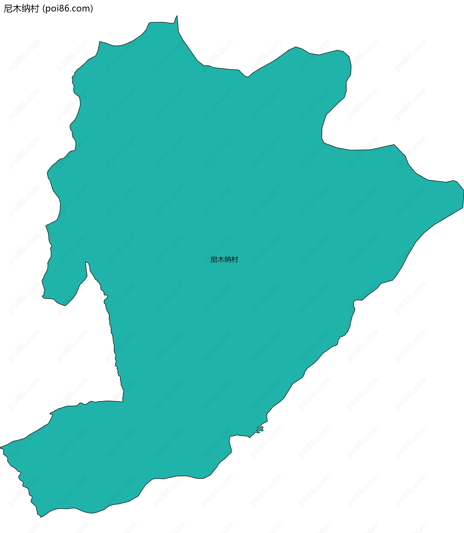 尼木纳村边界地图