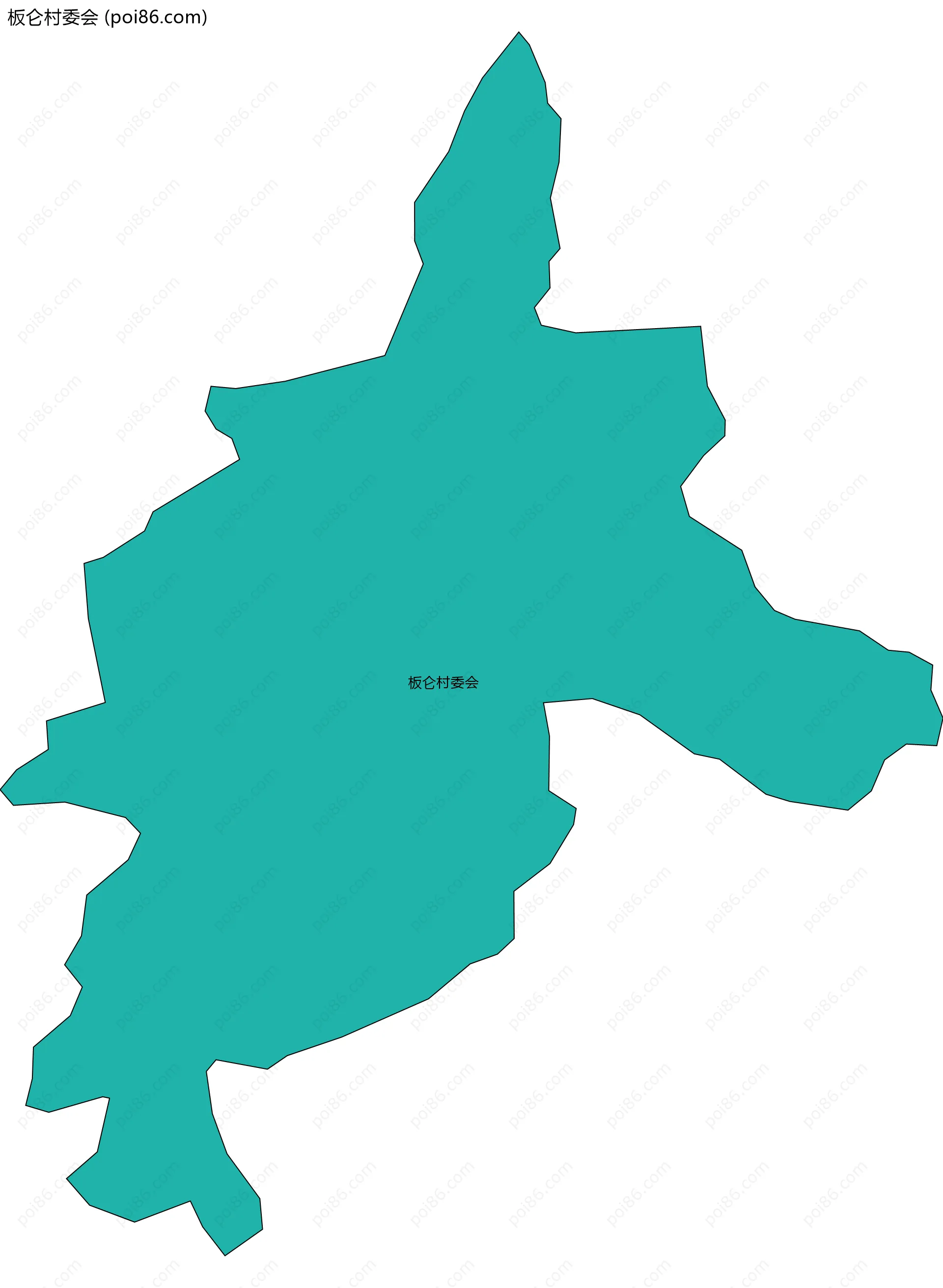 板仑村委会边界地图