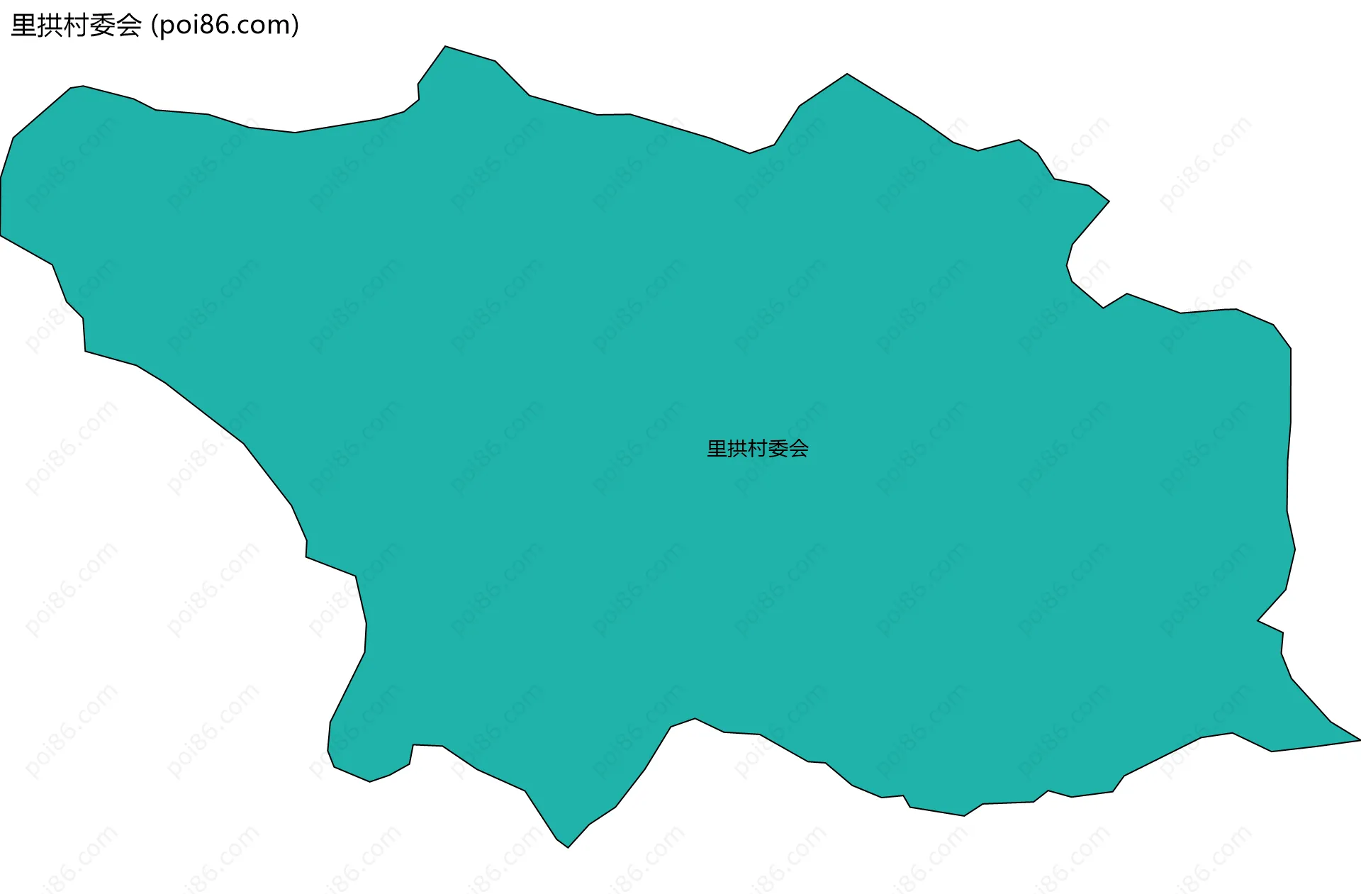里拱村委会边界地图