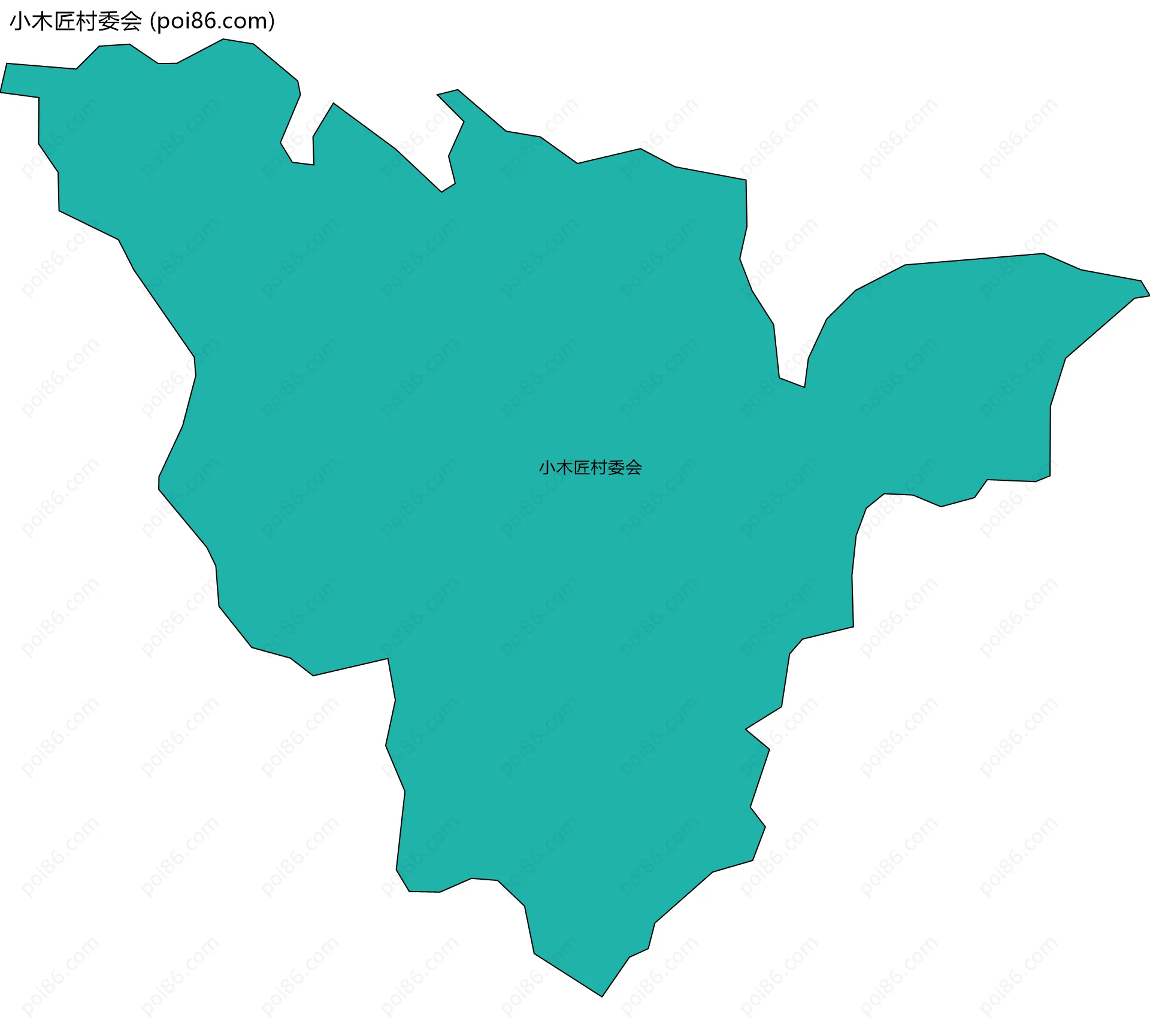 小木匠村委会边界地图